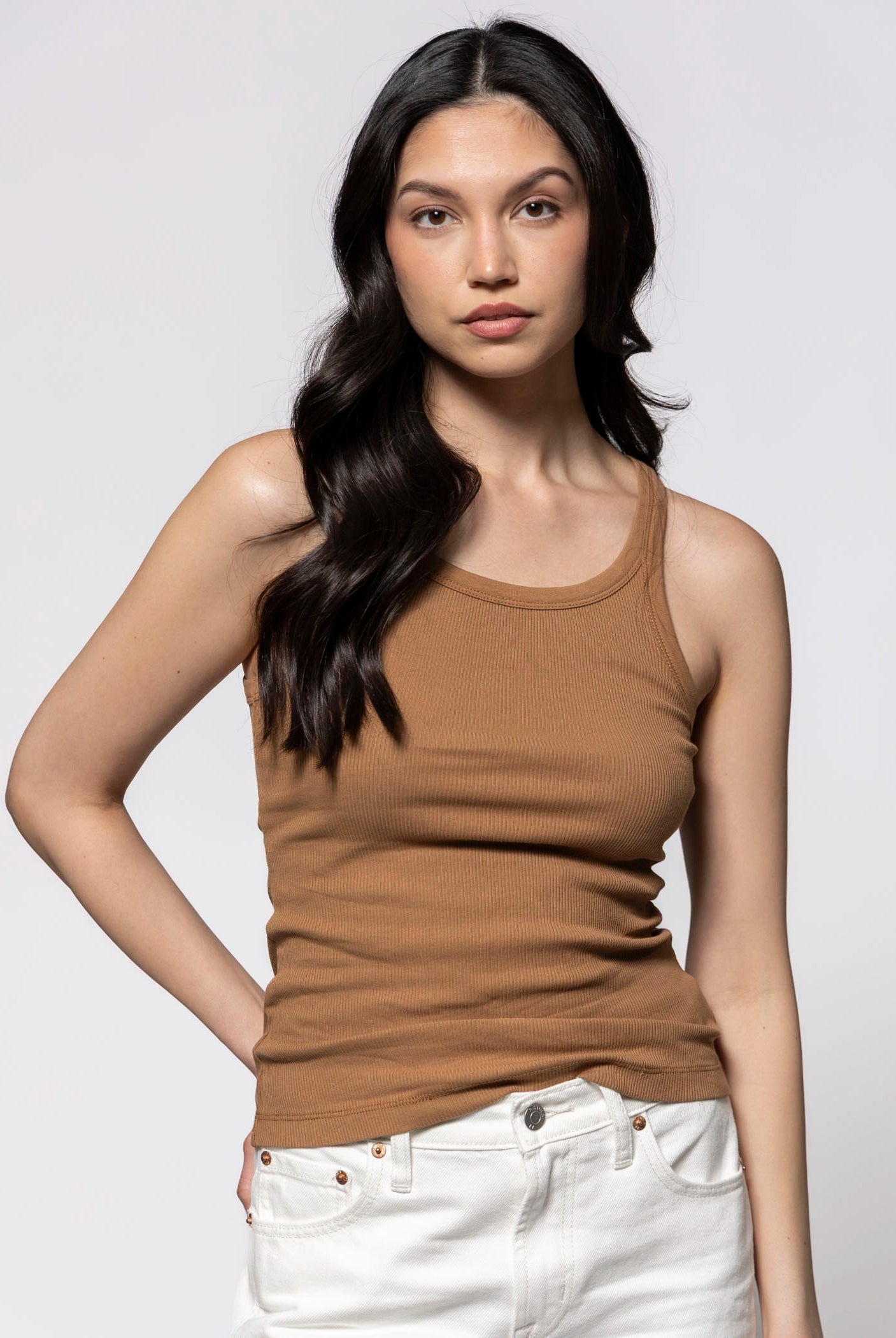 swatch_Toasted Coconut sanctuary sprinter ribbed tank