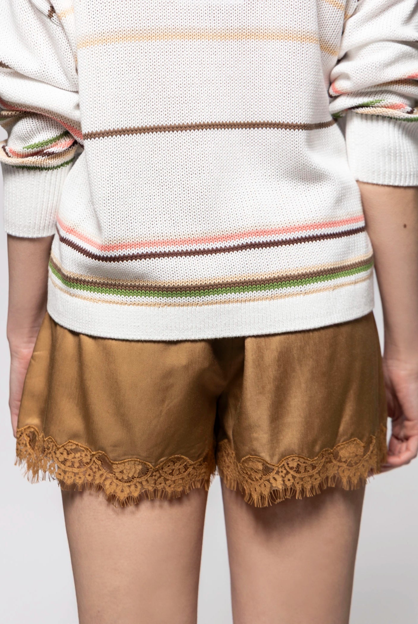 swatch_Toasted Coconut sanctuary satin lace shorts