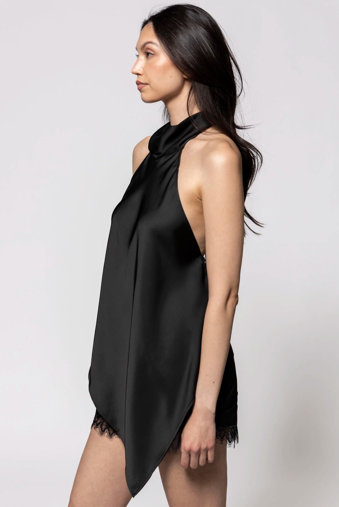 swatch_Black asymmetrical halter top