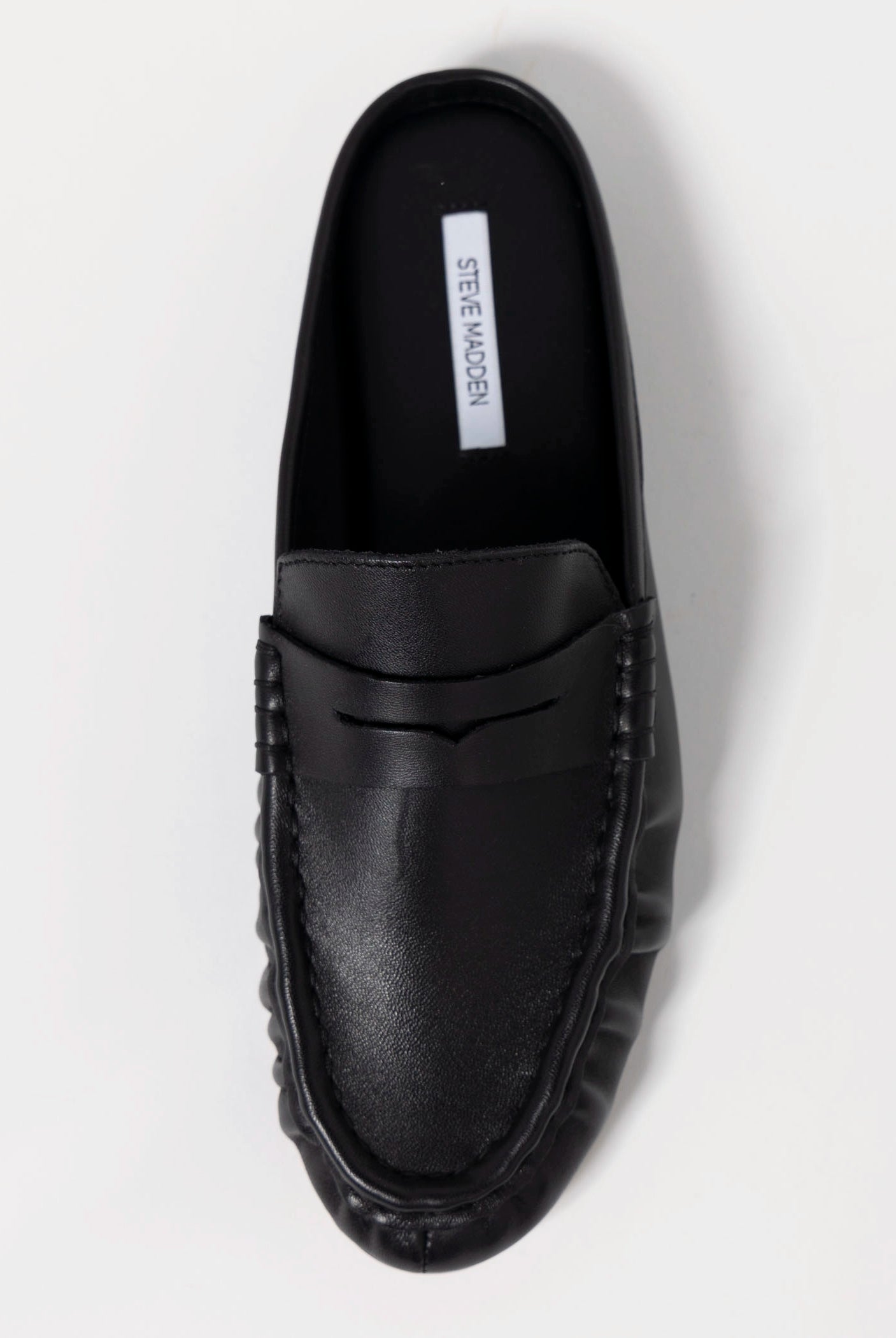 swatch_Black Smooth rafe loafer steve madden