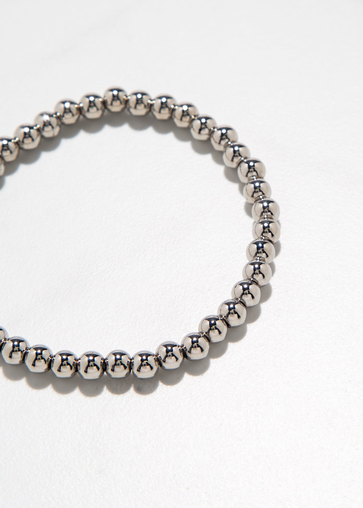 swatch_silver medium beaded stretch bracelet accessories