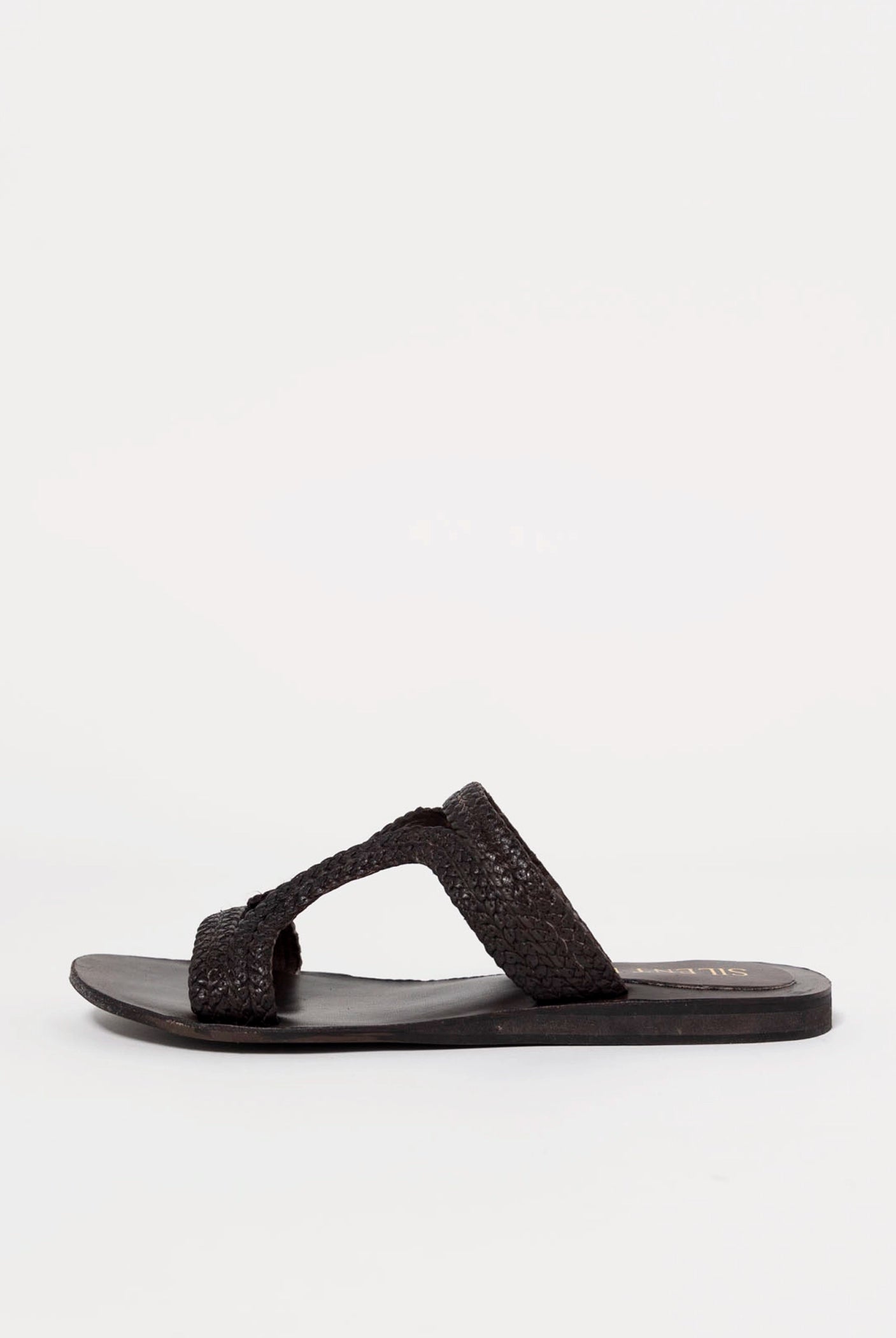 swatch_Brown Leather silent d jackie sandal