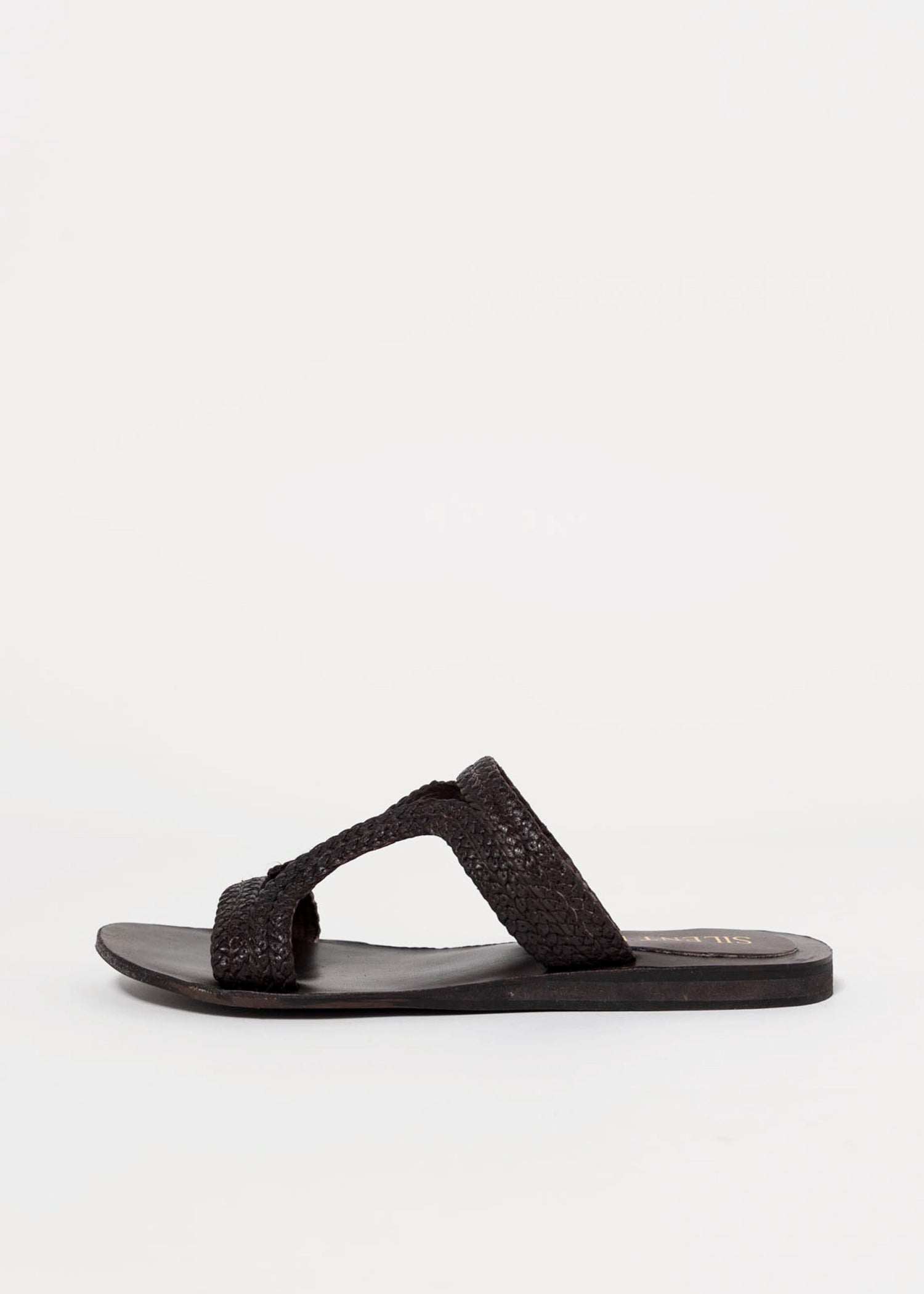 swatch_Brown Leather silent d jackie sandal