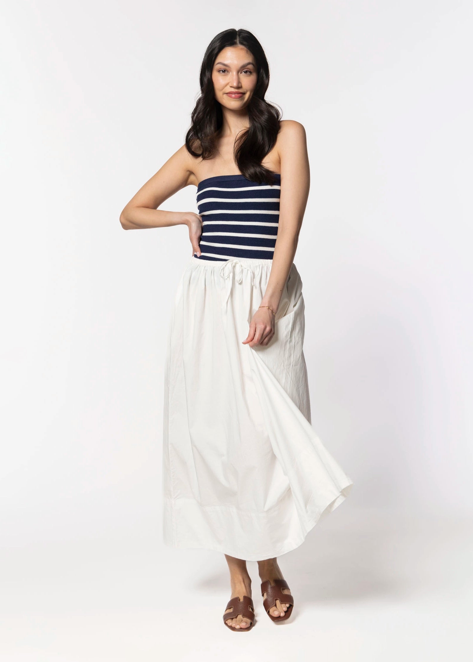 swatch_cuoio leather leather cutout sandal flat sandals