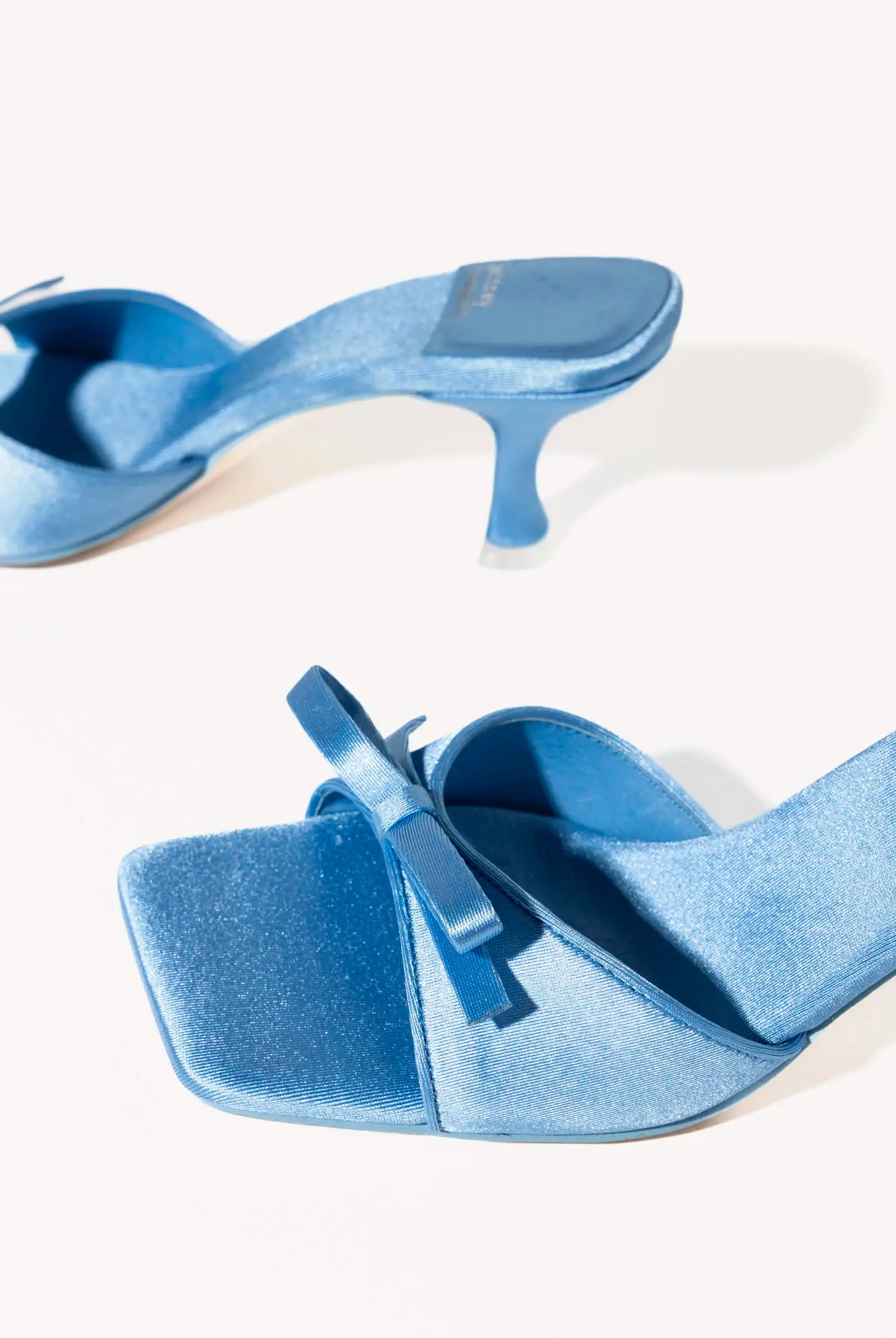 swatch_blue satin sweet on u slide sandal heeled sandals