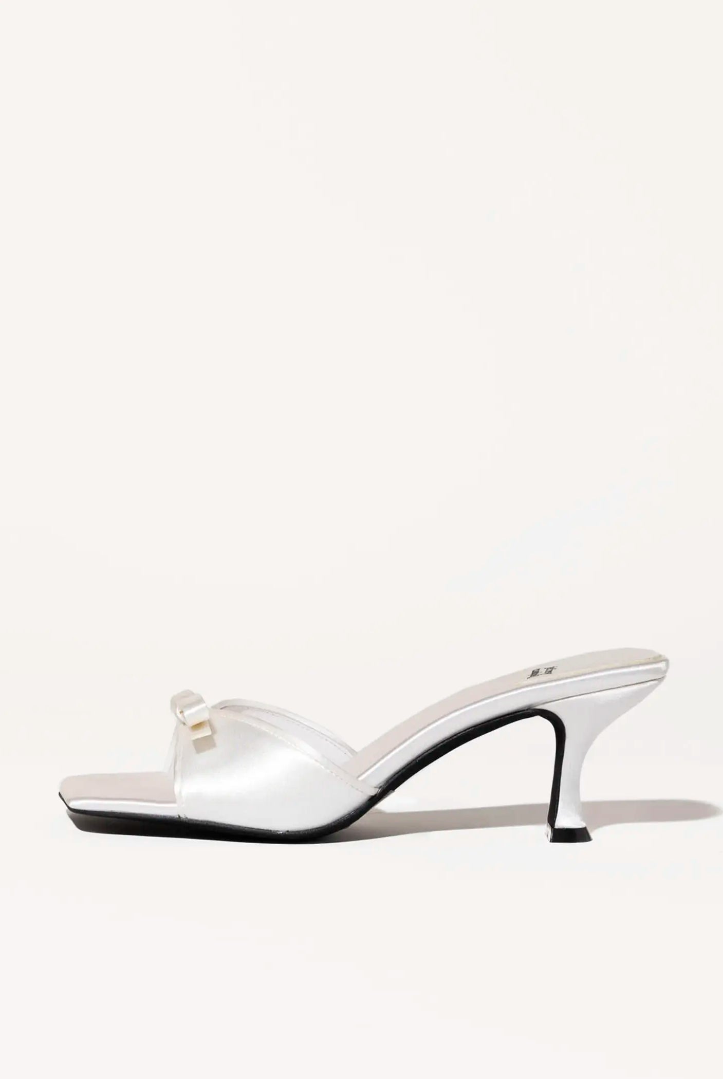 swatch_white satin sweet on u slide sandal heeled sandals