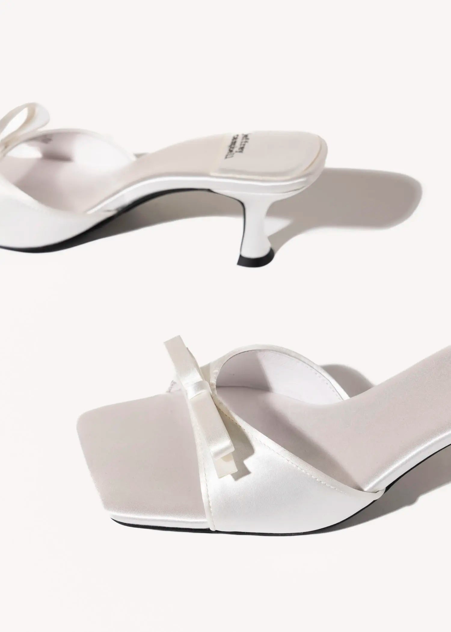 swatch_white satin sweet on u slide sandal heeled sandals
