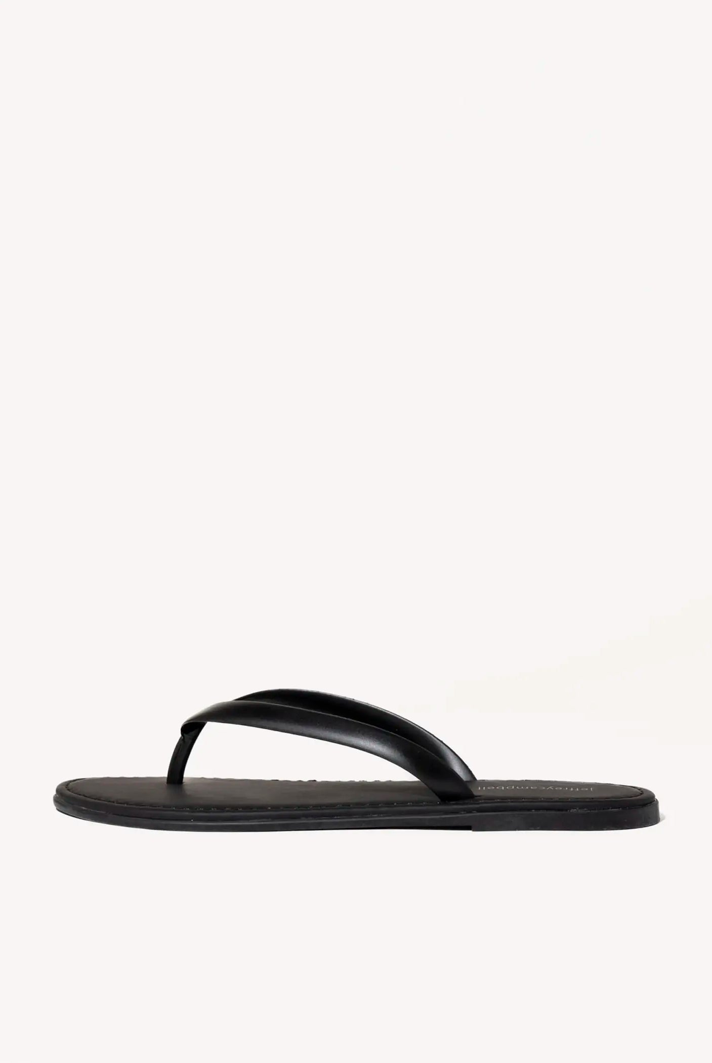 swatch_black beached jelly thong sandal flat sandals