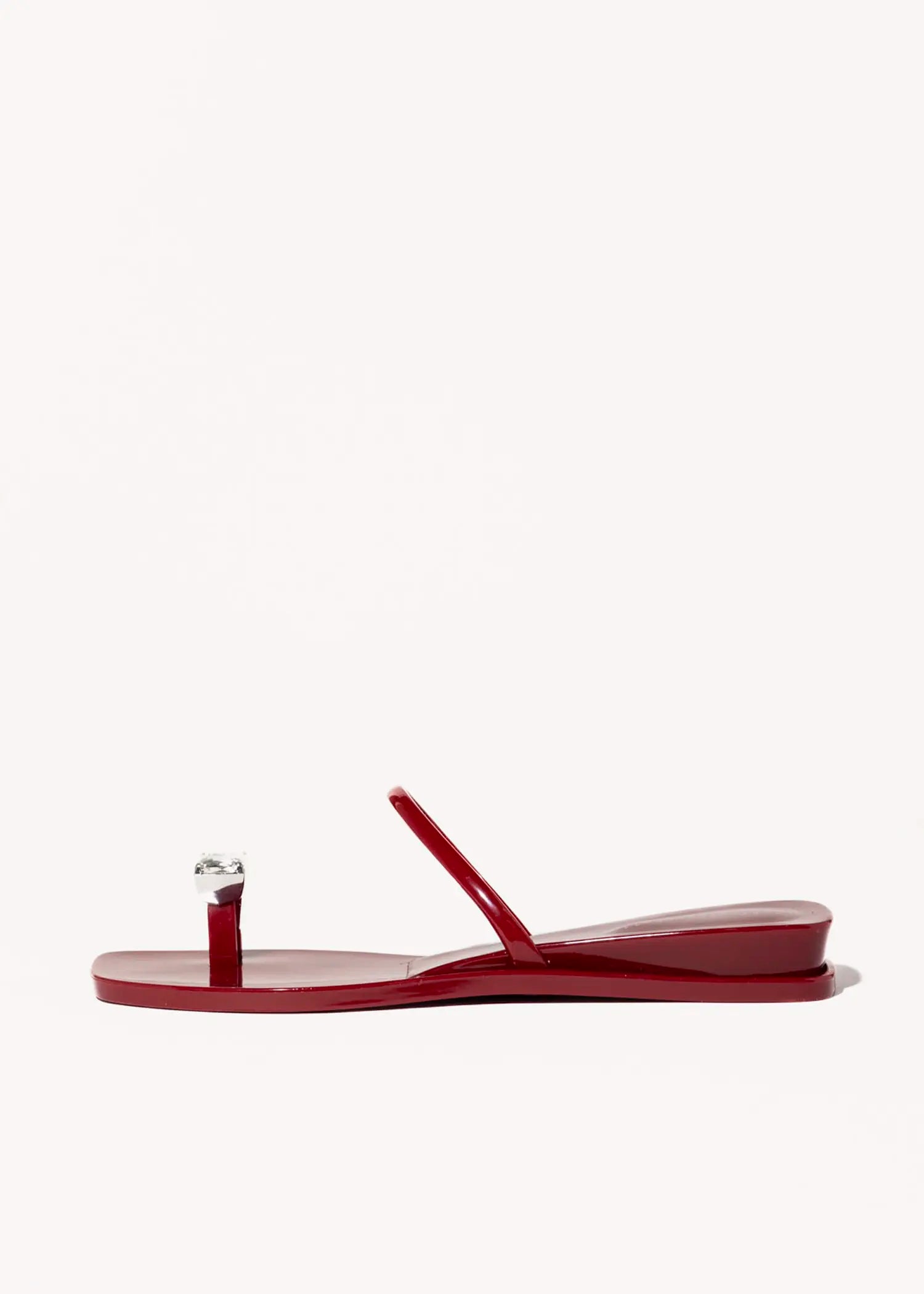swatch_red balia slide sandal flat sandals