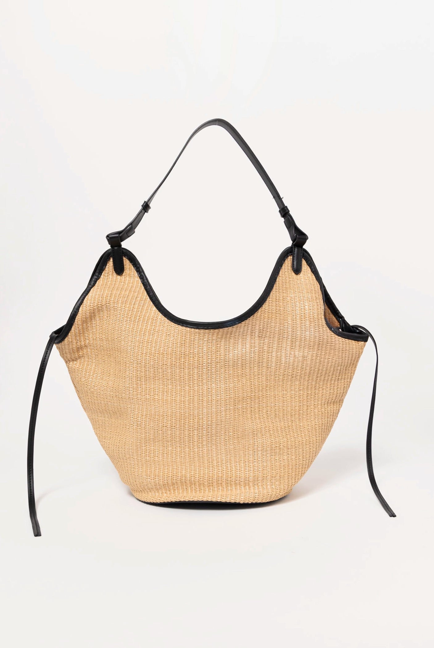 swatch_Natural/Black urban expressions ambrose raffia tote