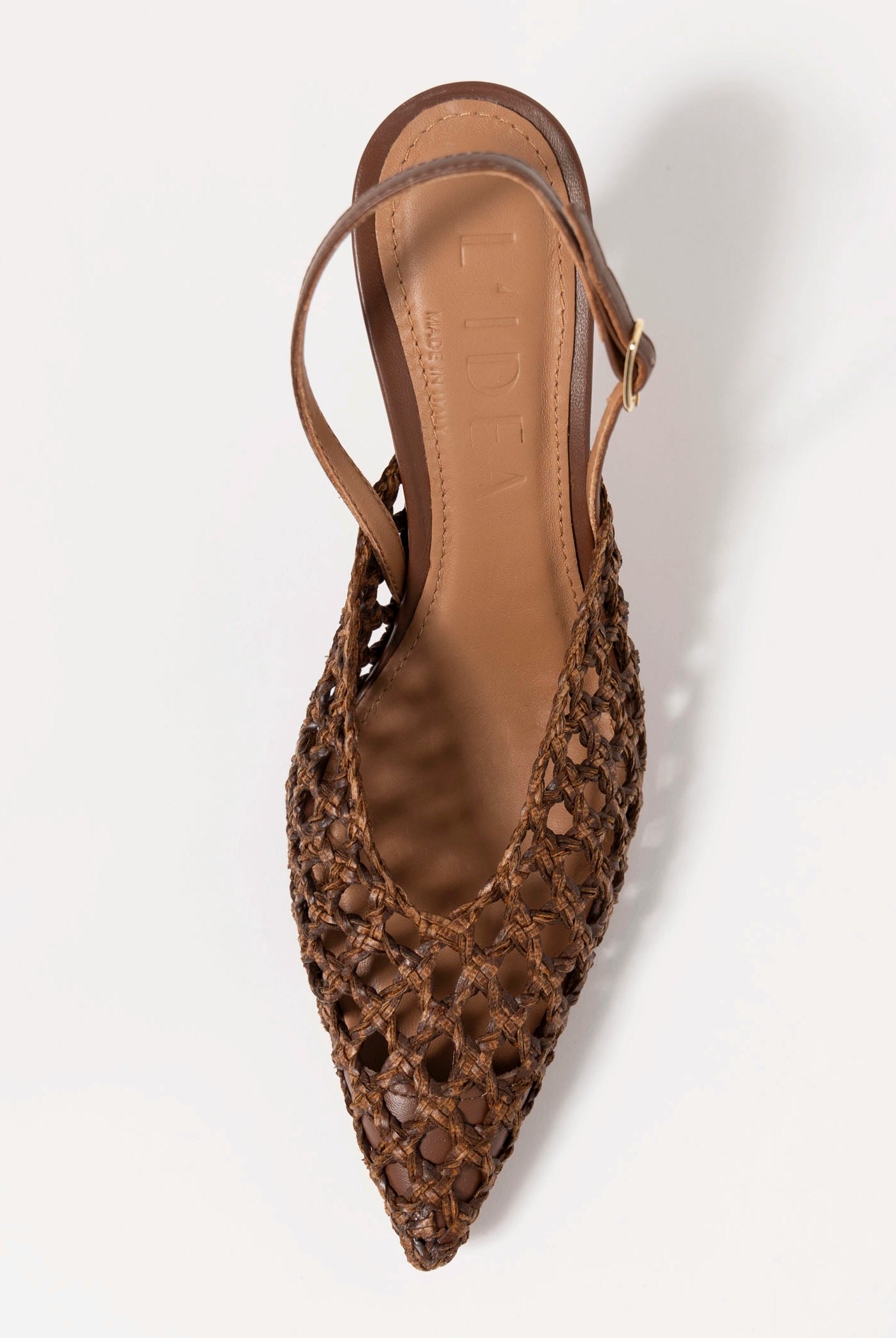 swatch_Brown leather eli woven pump heels