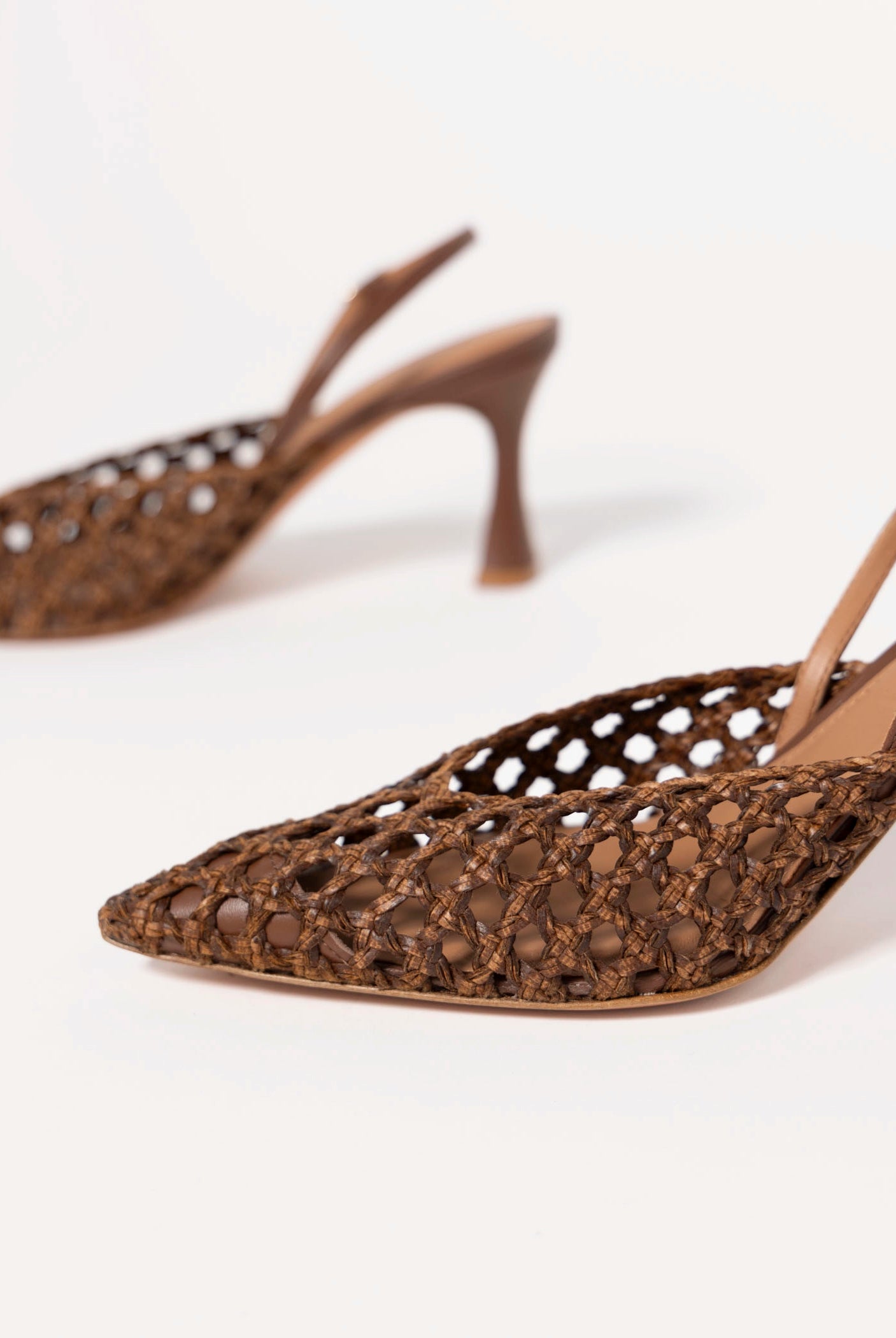 swatch_Brown leather eli woven pump heels
