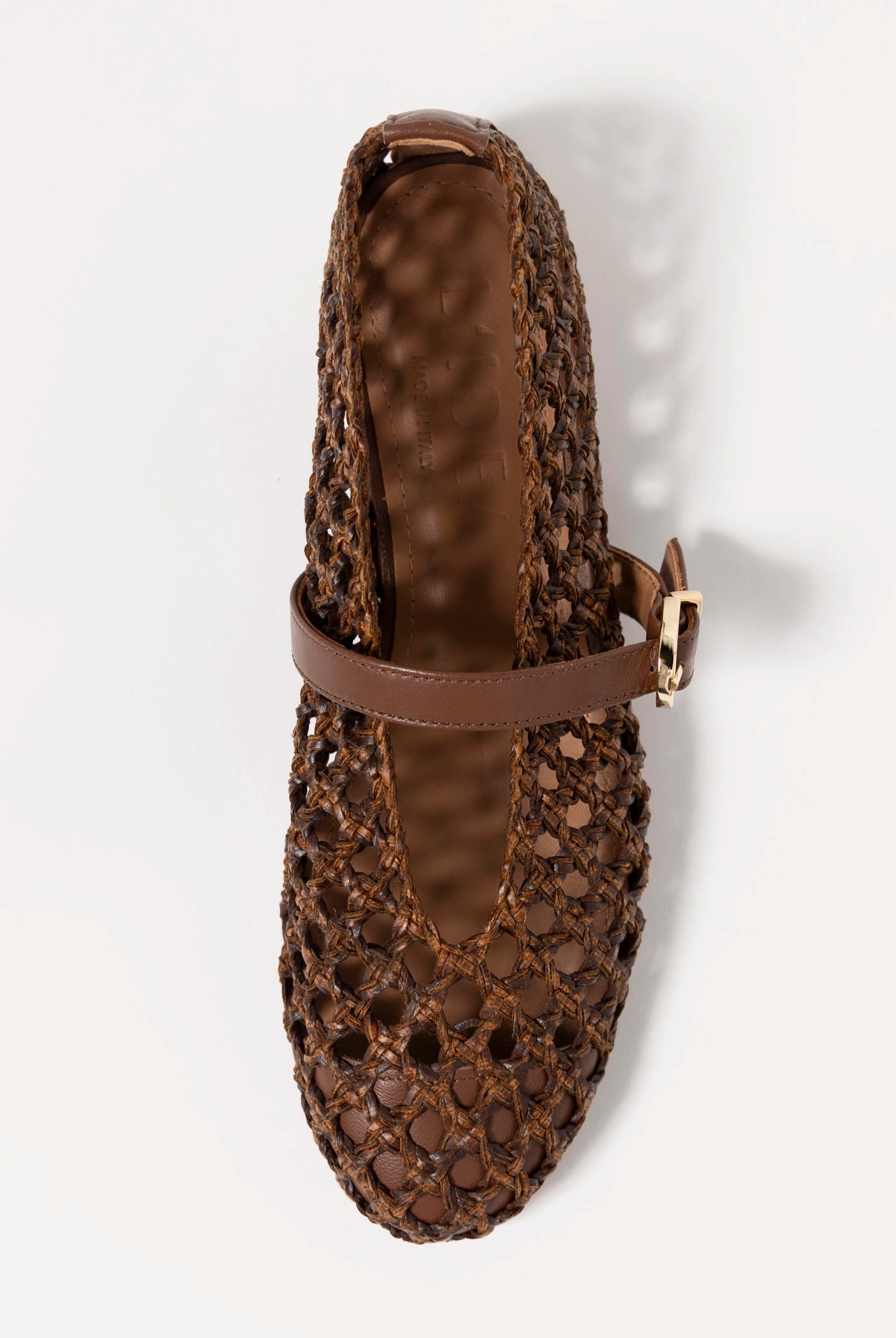 swatch_Brown Leather l'idea dolo woven mary jane