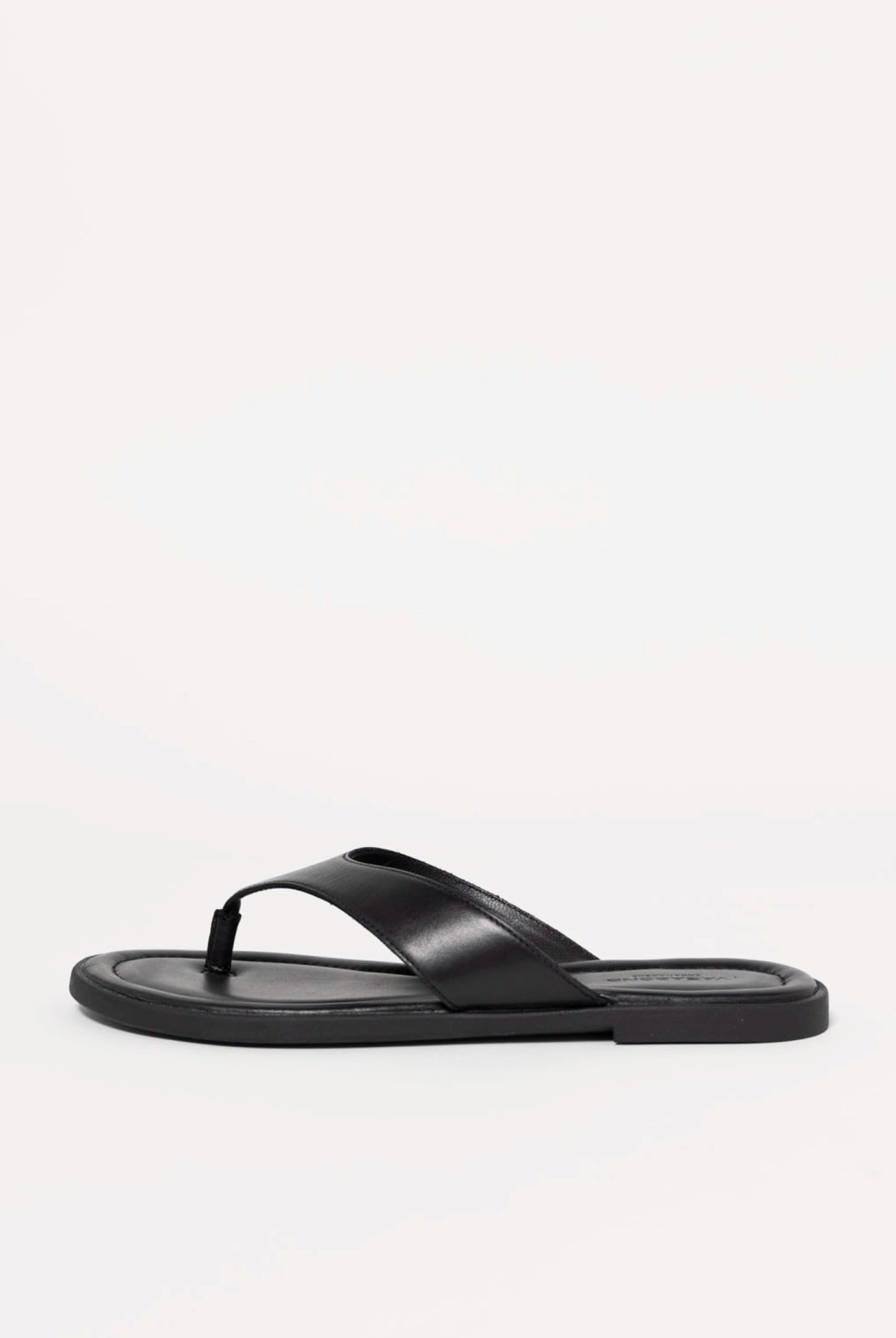 swatch_Black Leather vagabond zaida thong sandal
