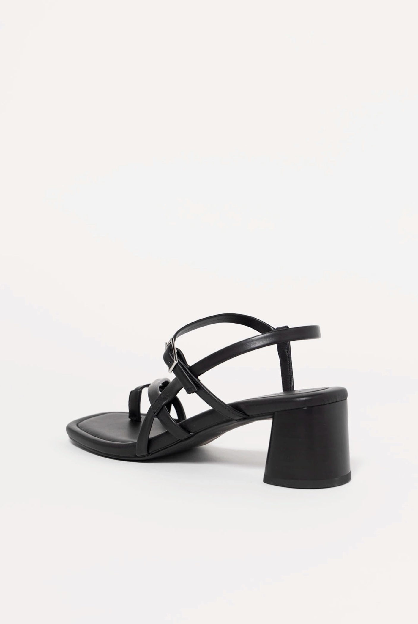 swatch_Black Leather vagabond evie heeled sandal