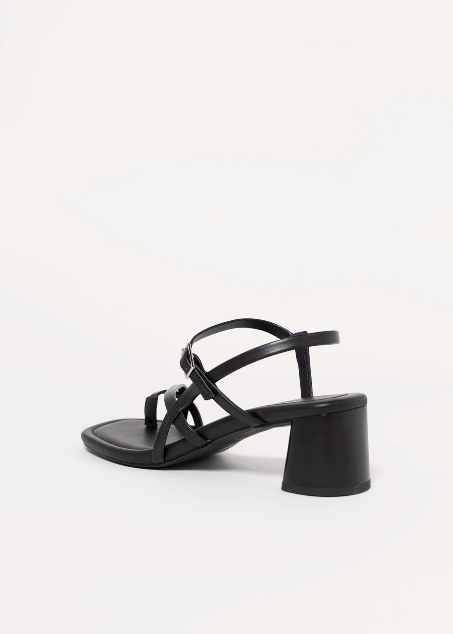 swatch_Black Leather vagabond evie heeled sandal