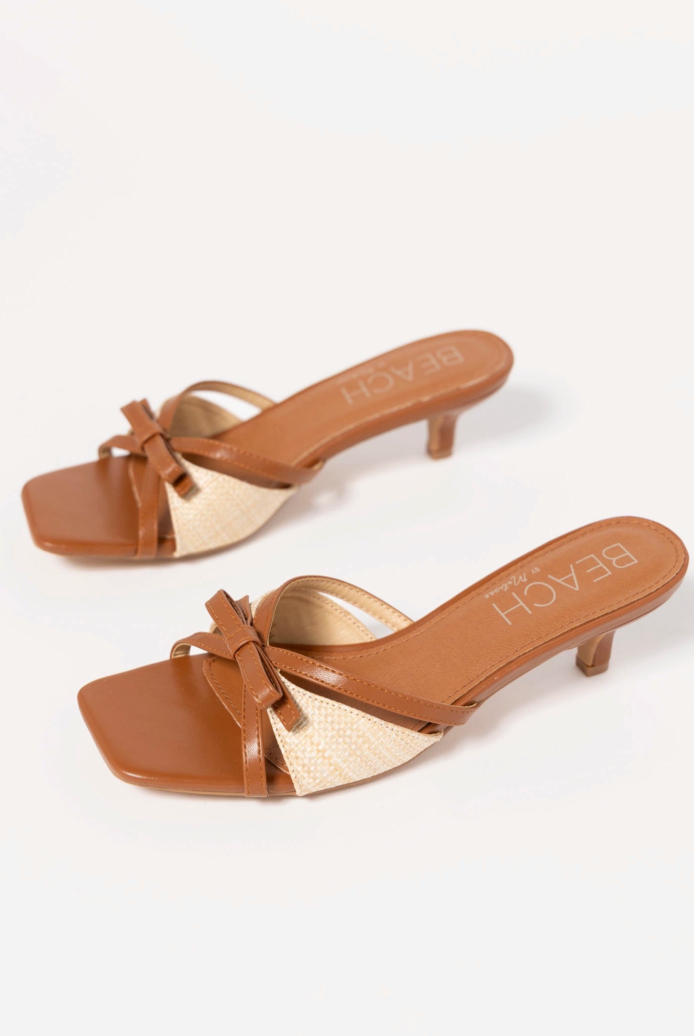 swatch_Cognac Vegan Leather coconuts porter kitten heel sandal