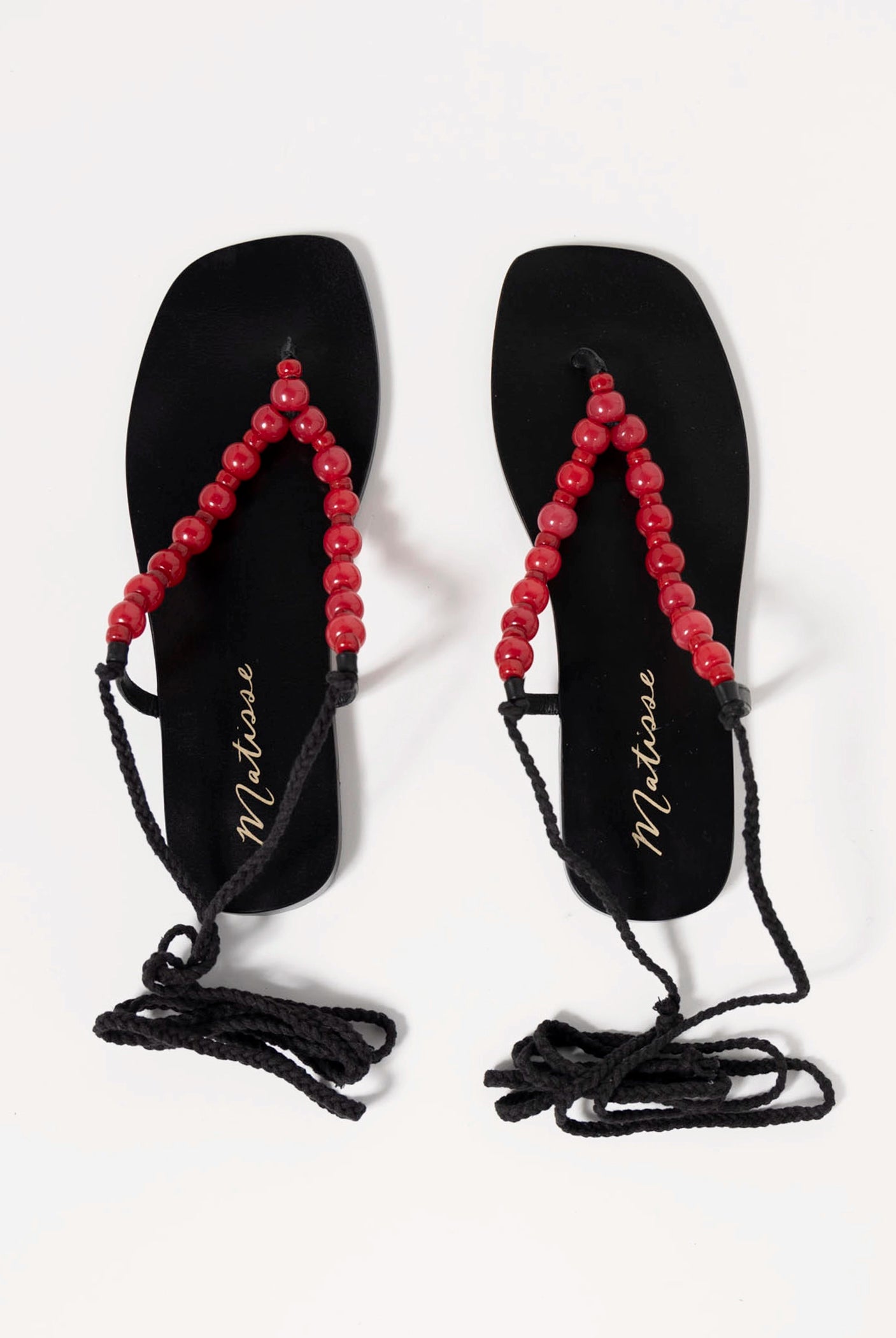 swatch_Black matisse elvie beaded thong sandal