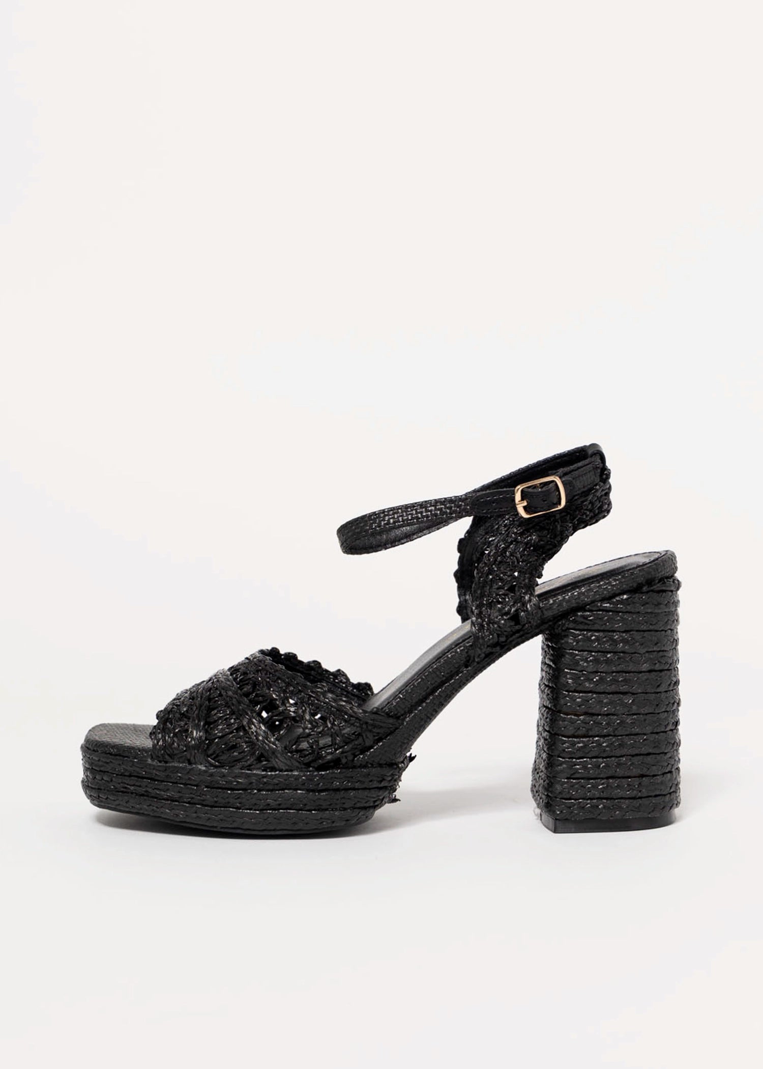 swatch_Black matisse orion raffia heeled platform sandal