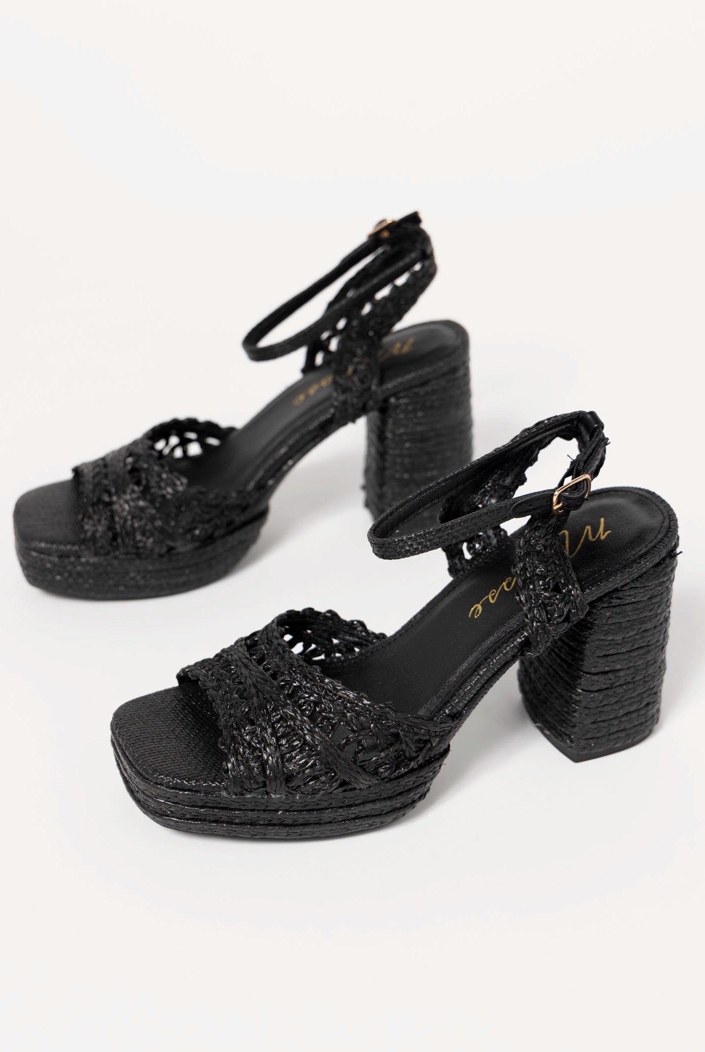 swatch_Black matisse orion raffia heeled platform sandal