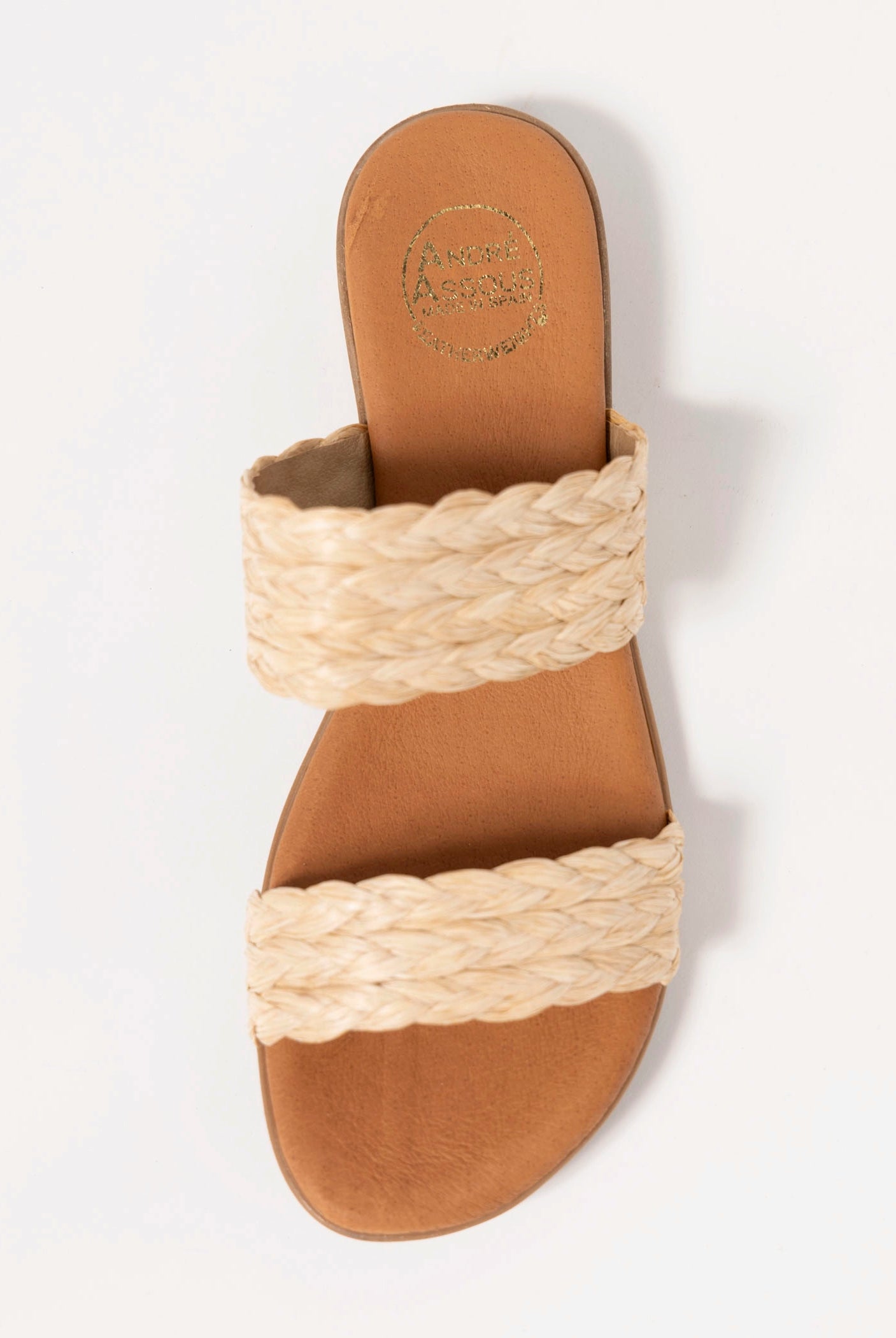 swatch_Raffia andre assous narice slide sandal