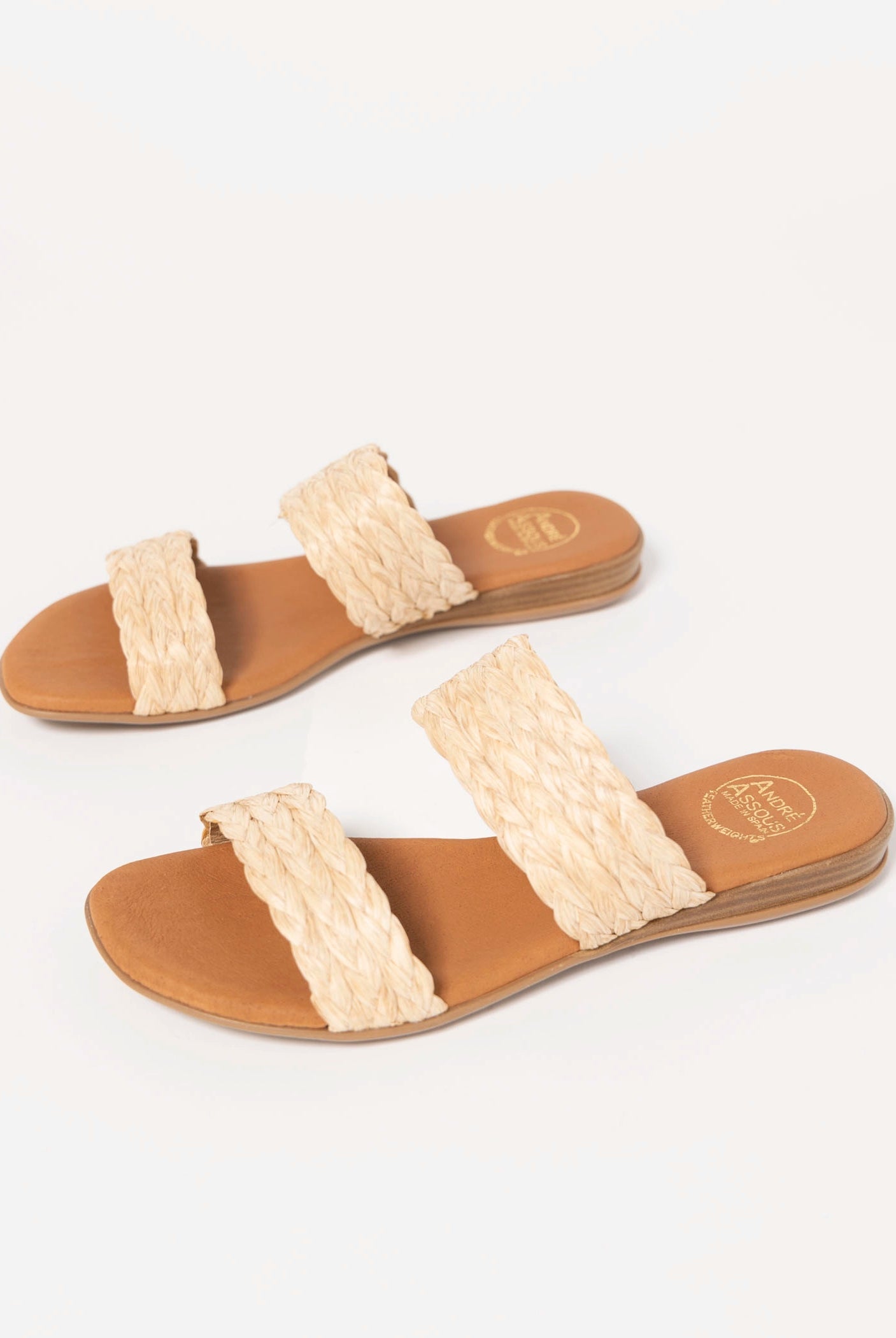 swatch_Raffia andre assous narice slide sandal