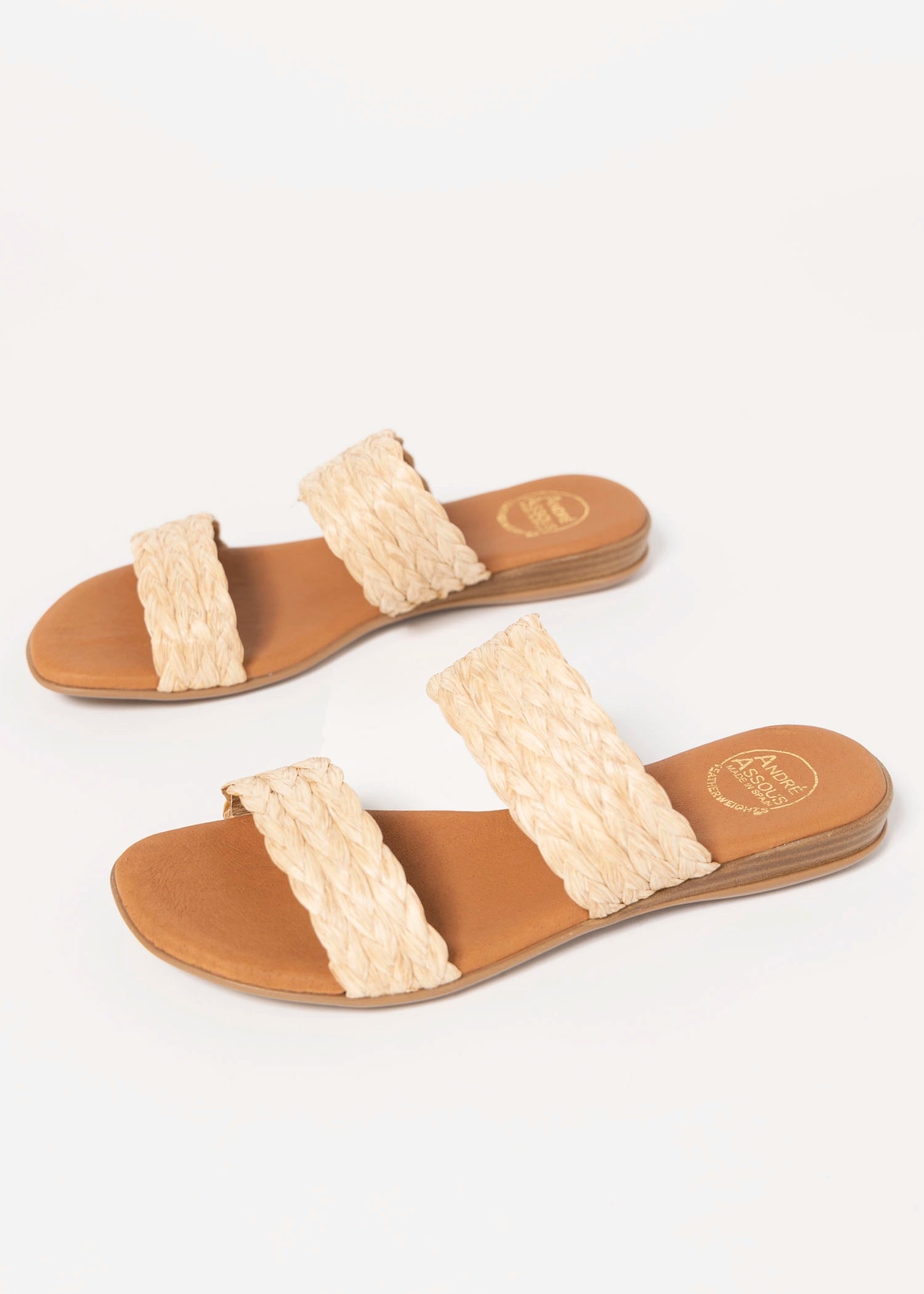 swatch_Raffia andre assous narice slide sandal