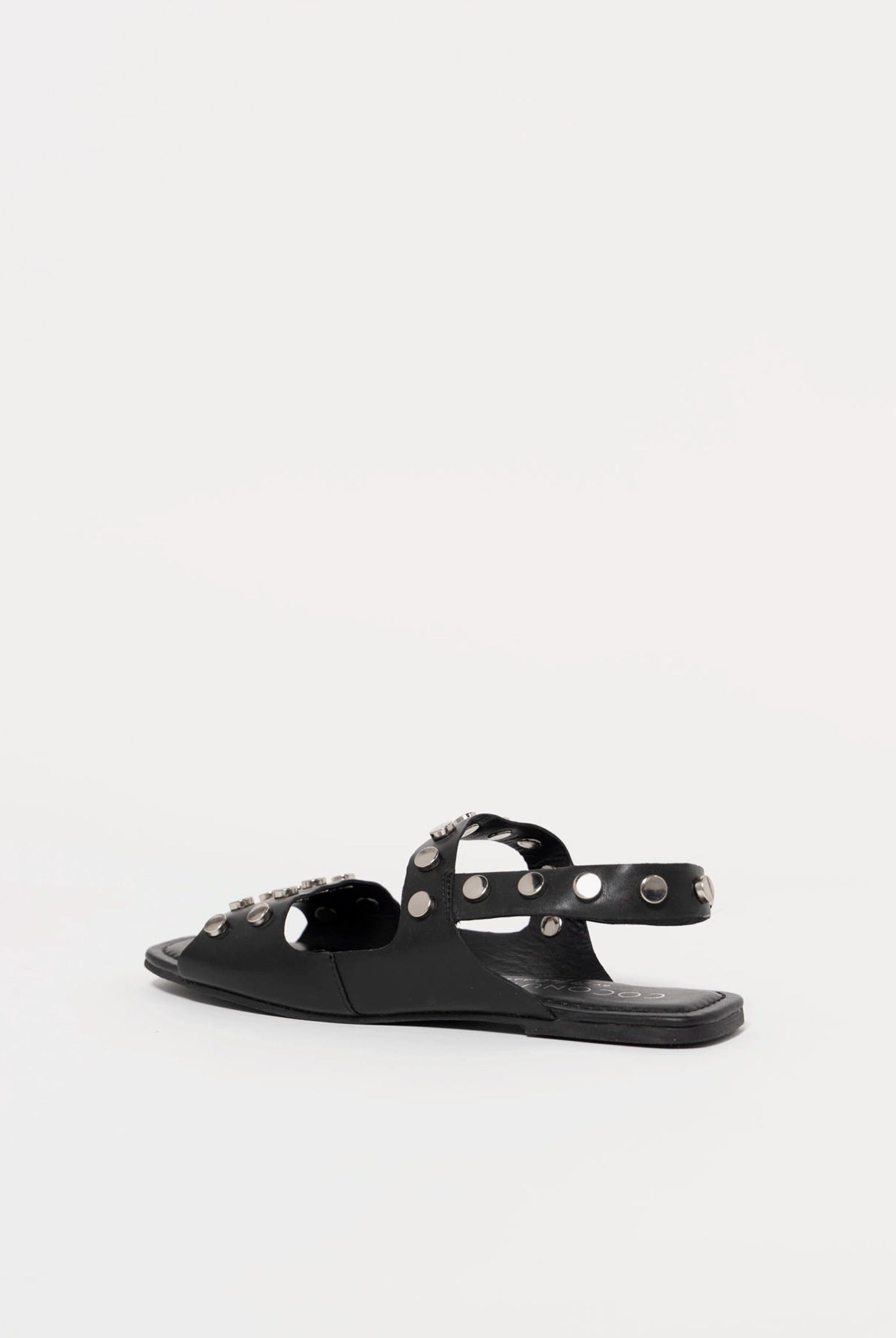 swatch_Black Leather coconuts kira studded sandal
