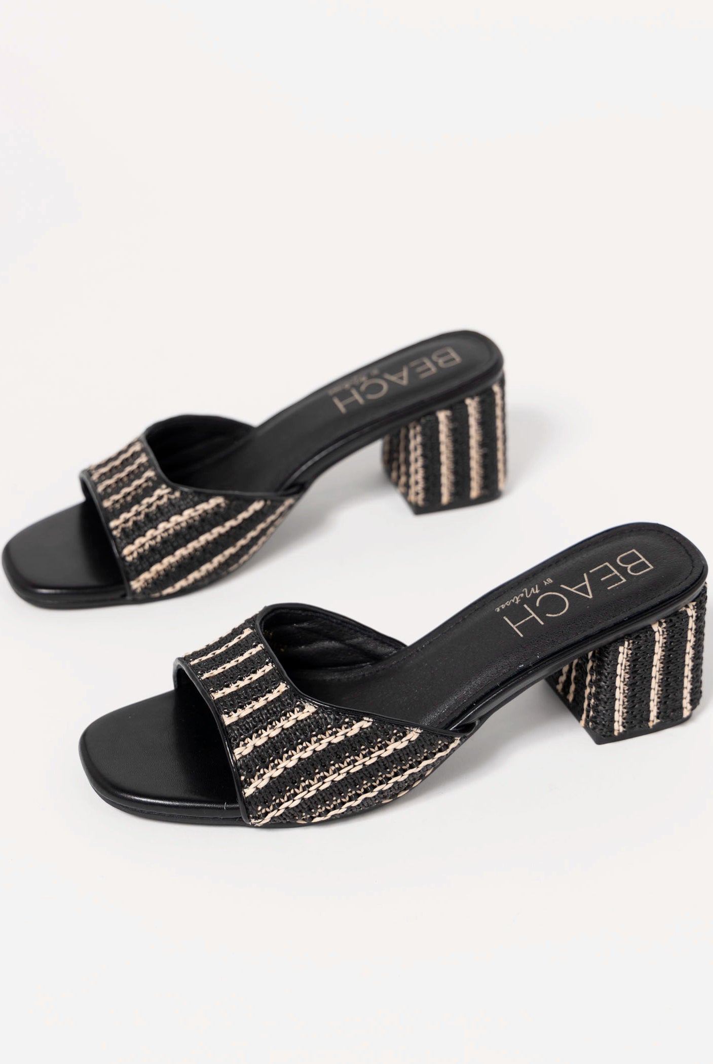 swatch_Black Raffia coconuts birdie heeled sandal