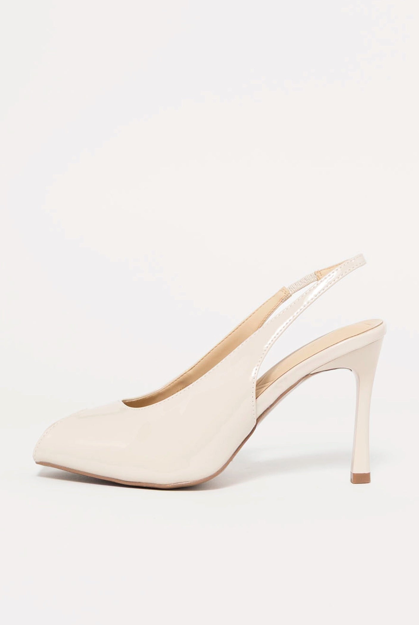 swatch_Ivory Patent clear cut peep toe slingback