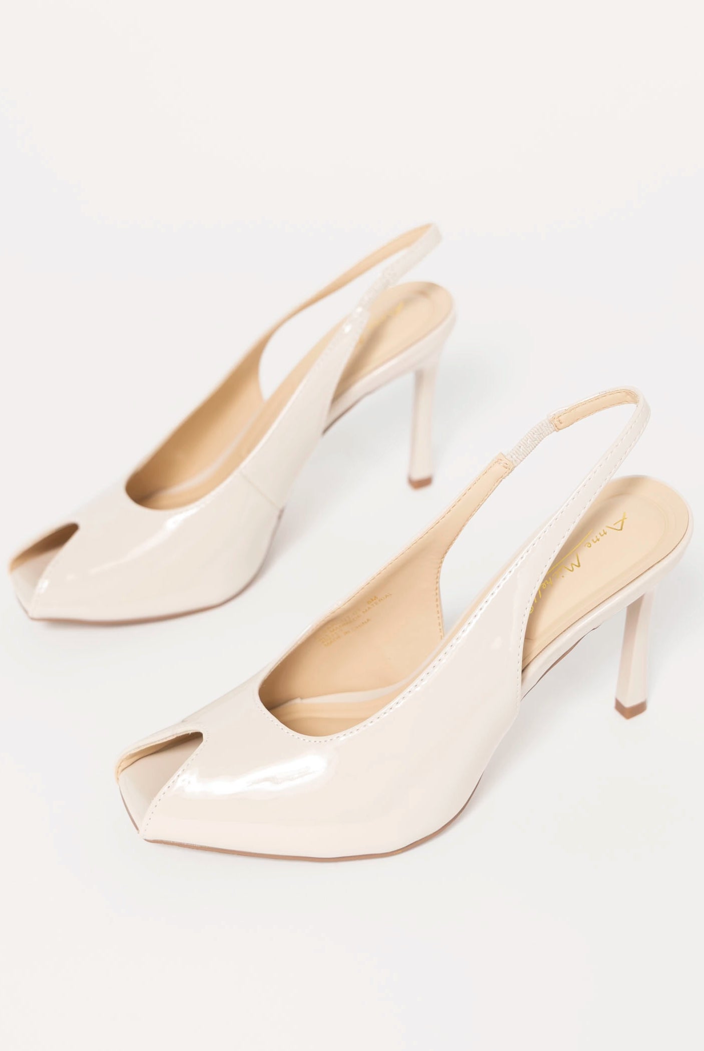 swatch_Ivory Patent clear cut peep toe slingback