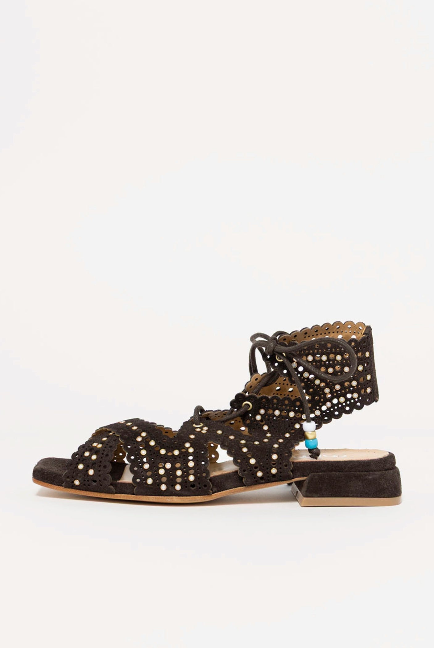 swatch_Brown Suede l'idea gladiator sandal