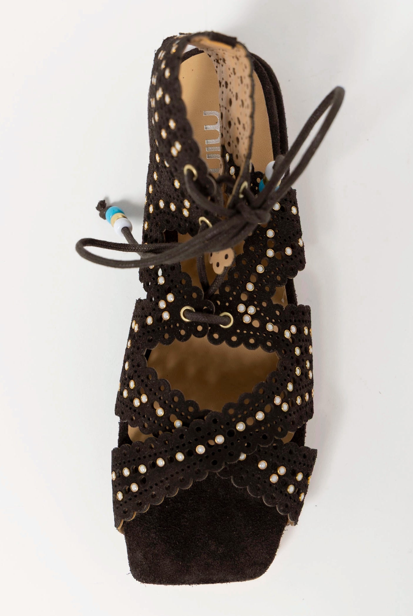 swatch_Brown Suede l'idea gladiator sandal