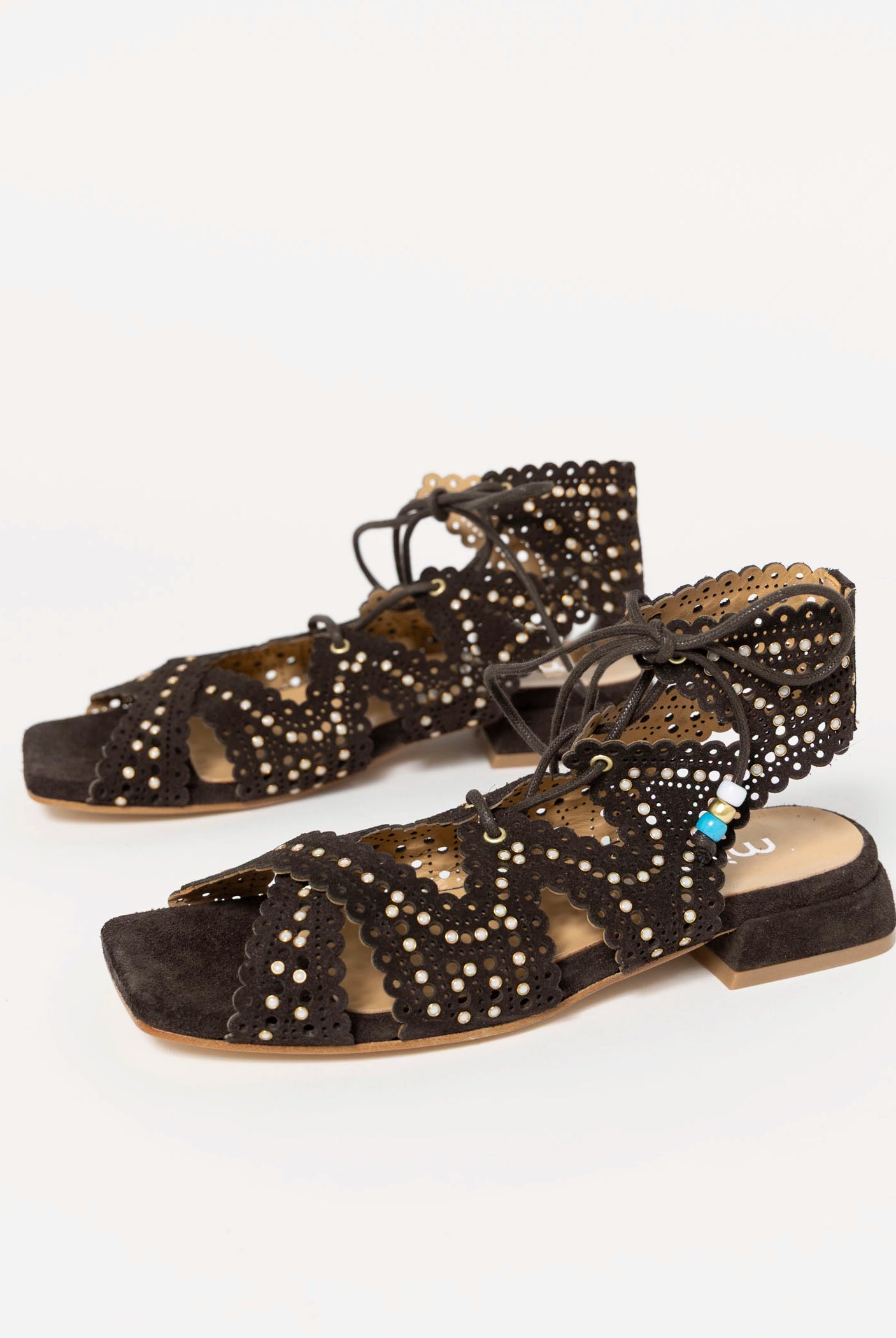 swatch_Brown Suede l'idea gladiator sandal