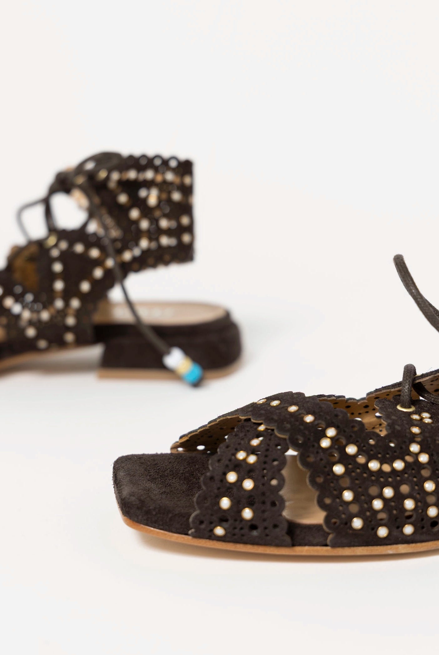 swatch_Brown Suede l'idea gladiator sandal
