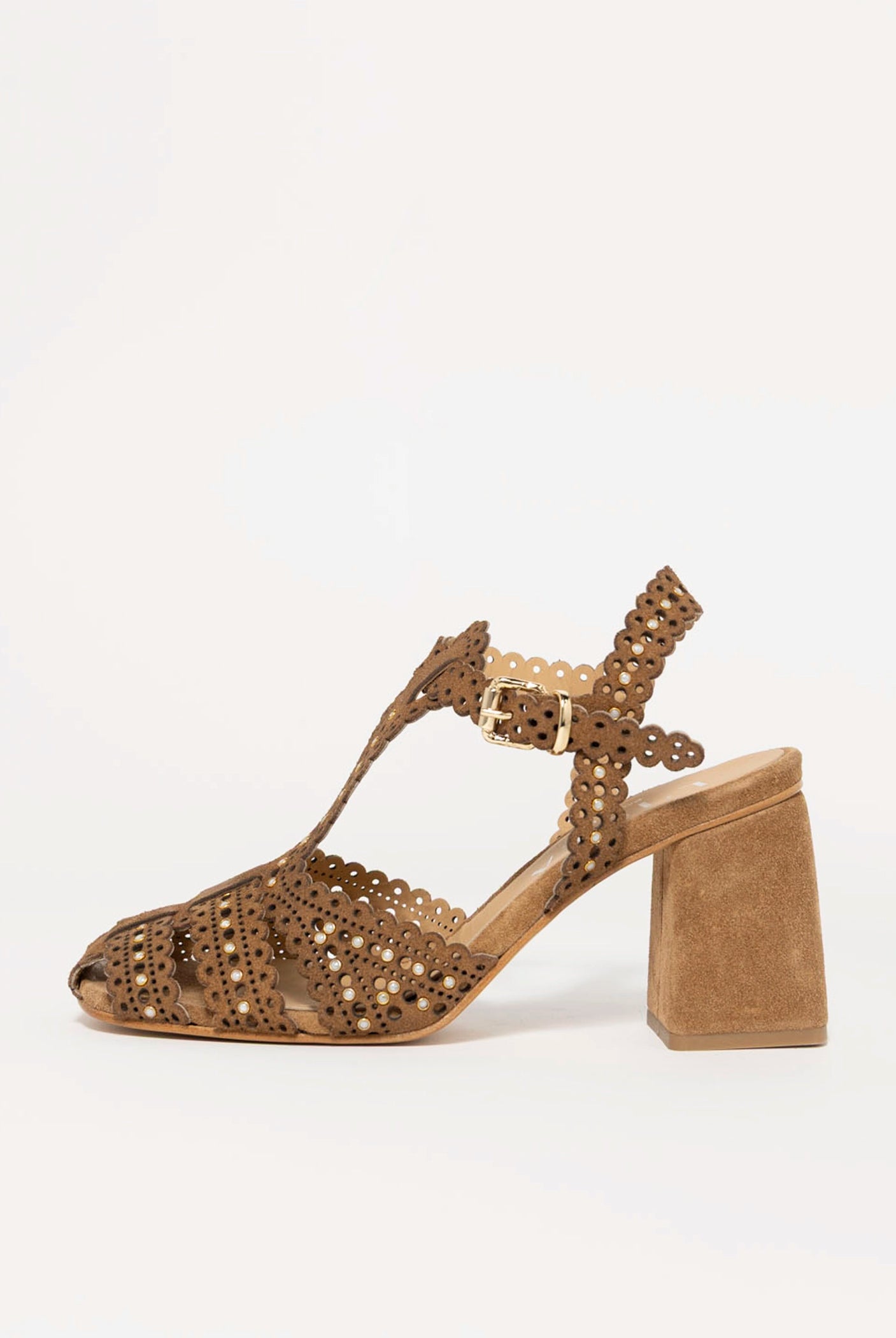 swatch_Tan Leather heeled fisherman sandal