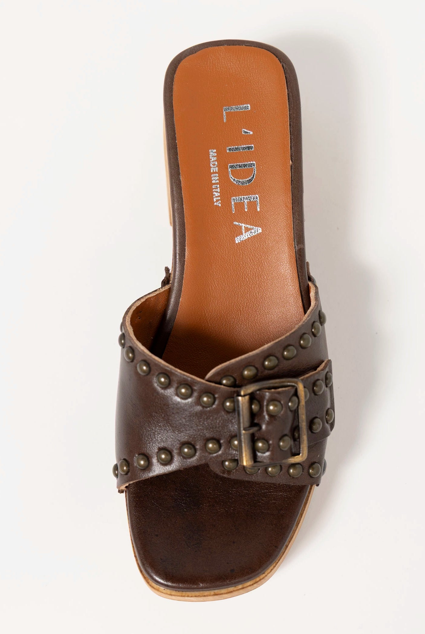 swatch_Brown Leather l'idea clog sandal
