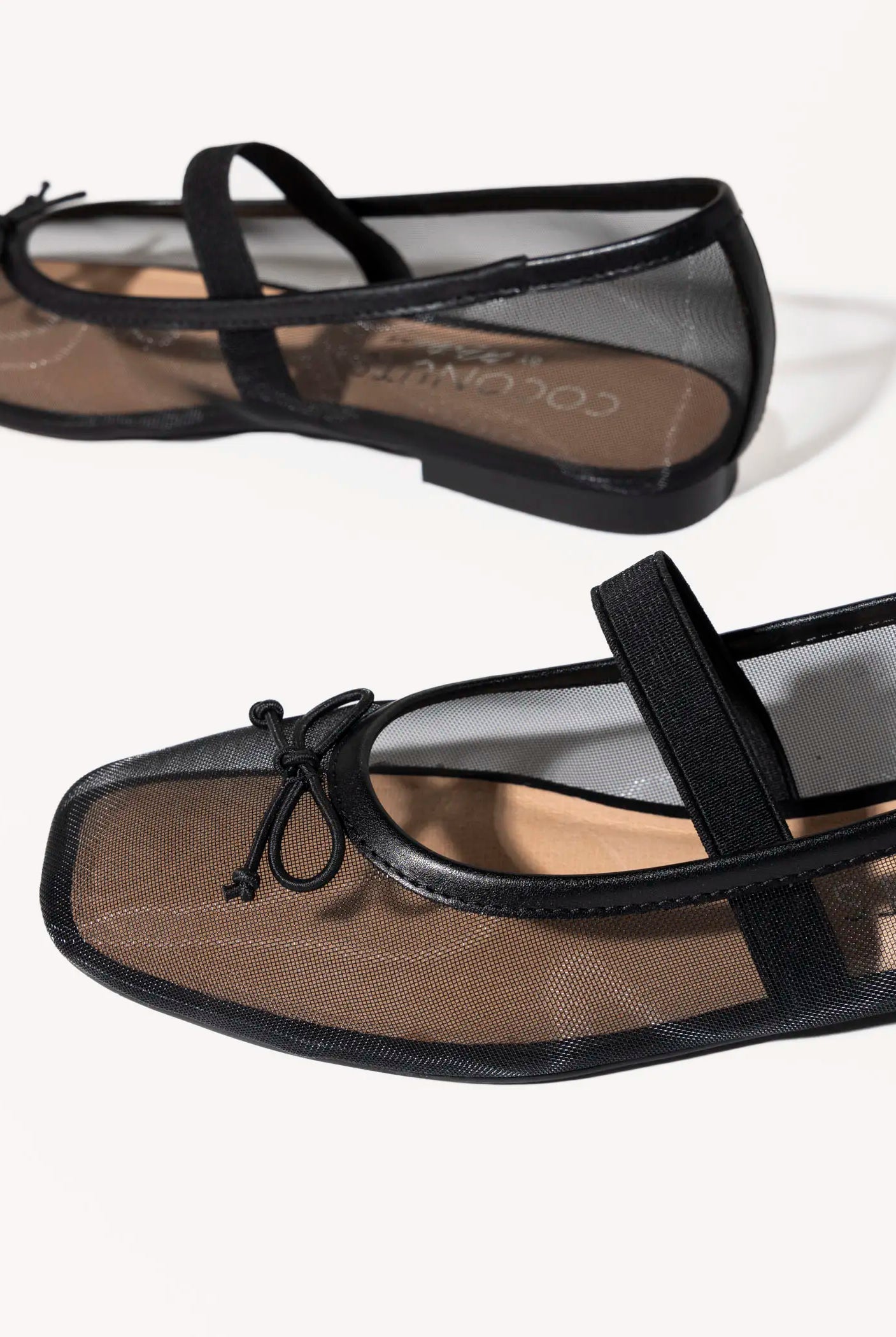swatch_black bronx mesh flat flat shoes