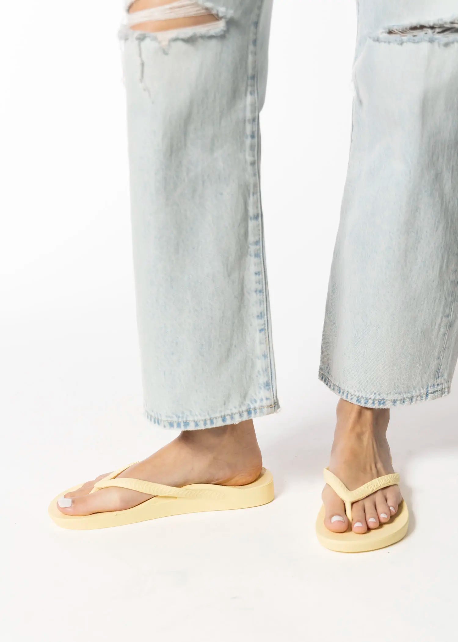 swatch_lemon arch support flip flop flat sandals