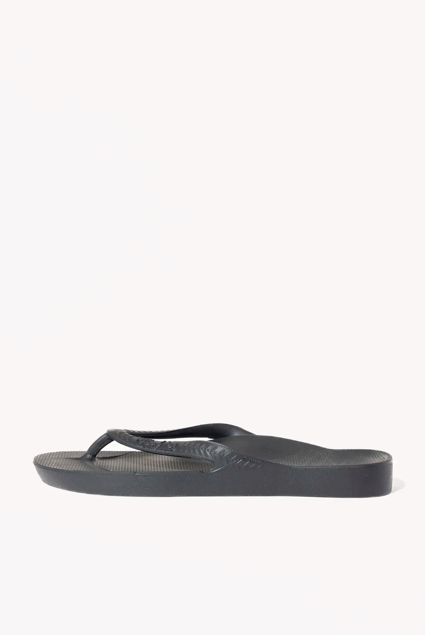 swatch_black arch support flip flop flat sandals
