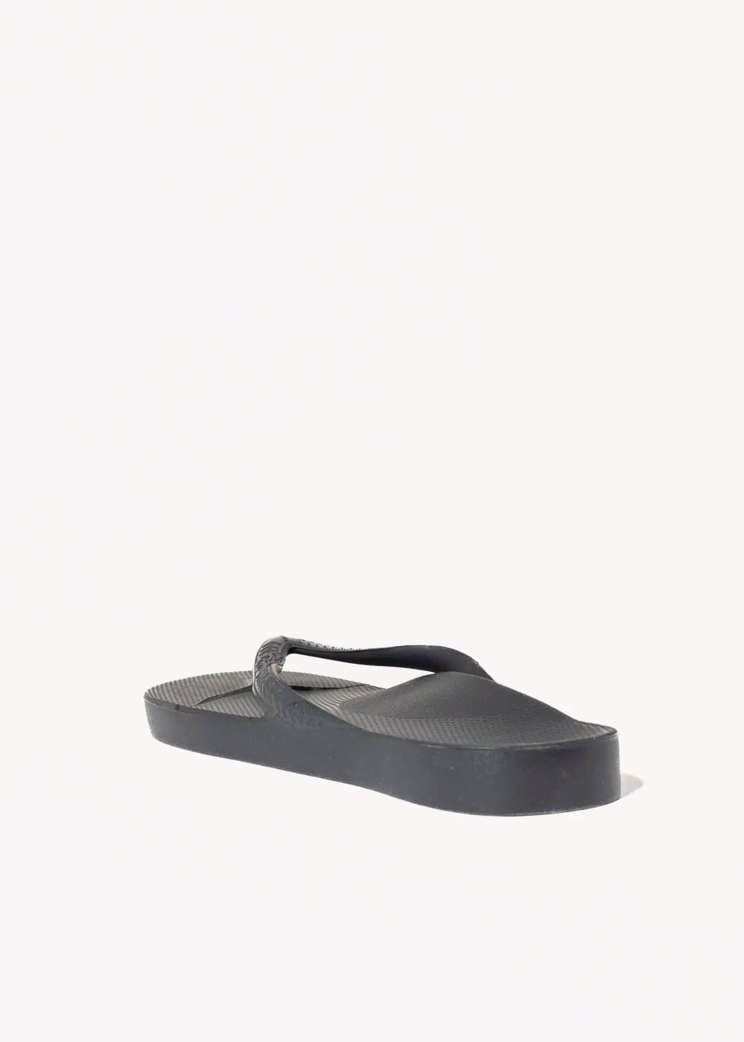 swatch_black arch support flip flop flat sandals