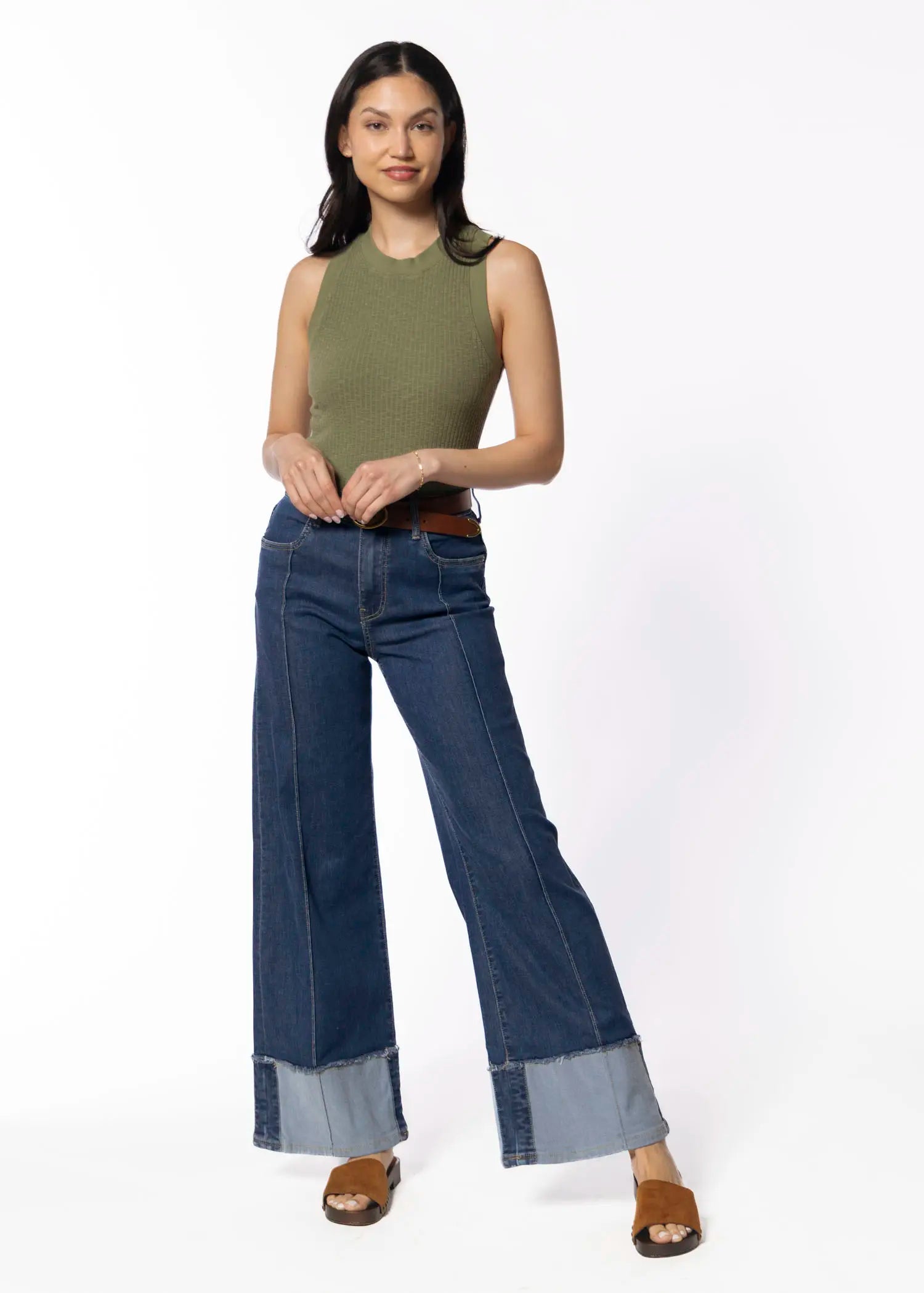 swatch_blue margo wide leg jean apparel