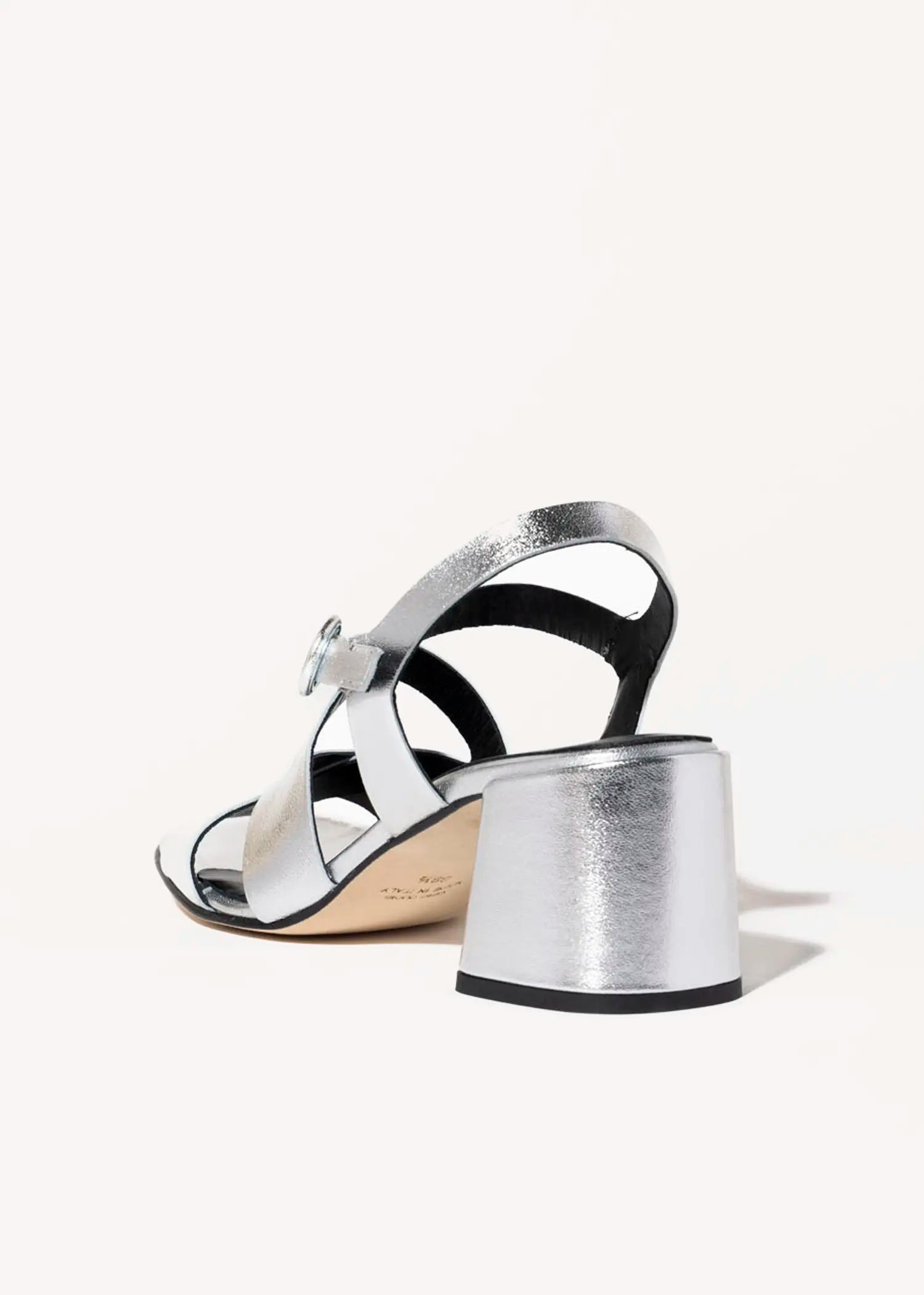 swatch_silver leather heeled sandal heeled sandals