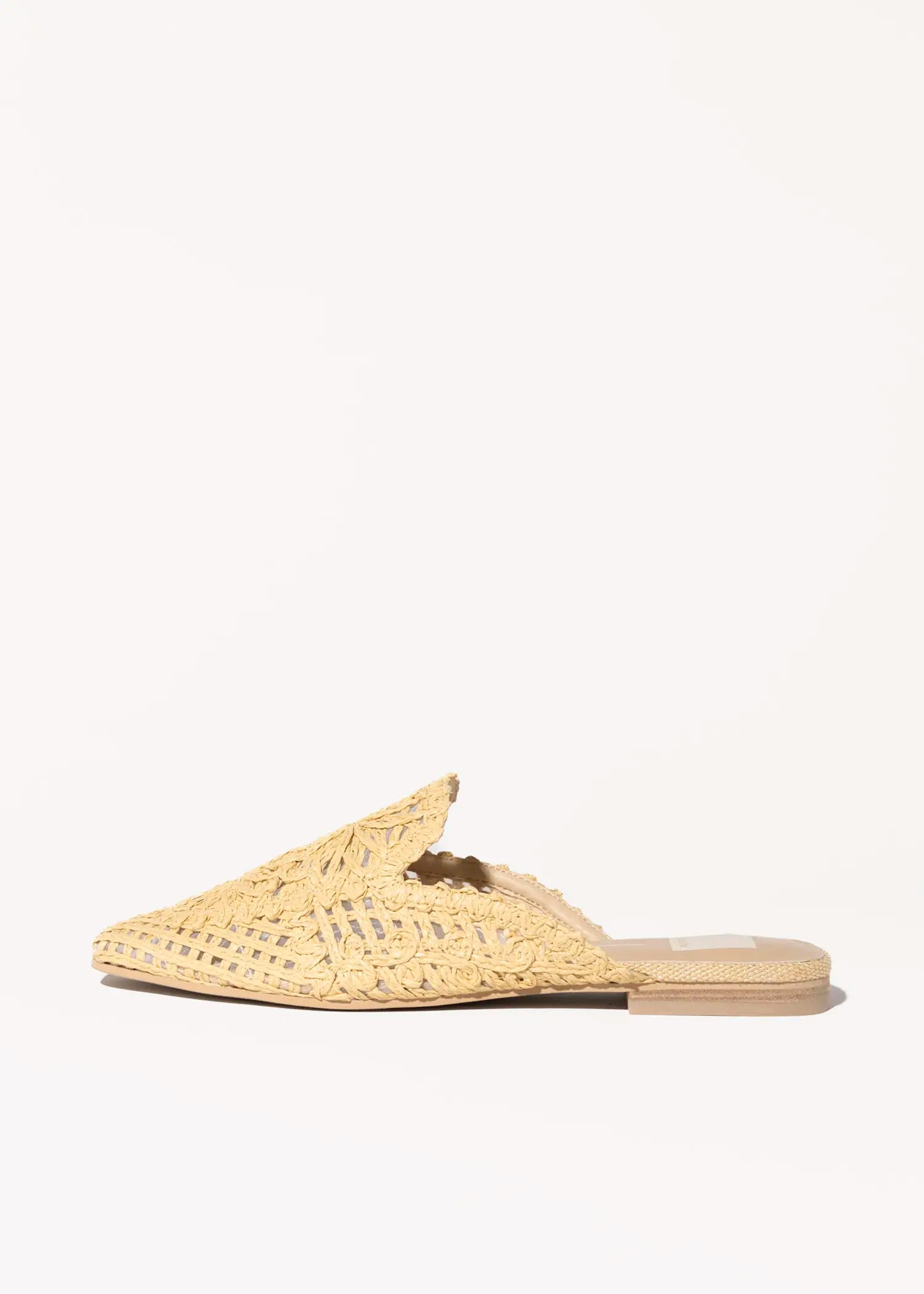 swatch_neutrals diya macrame slide flat shoes