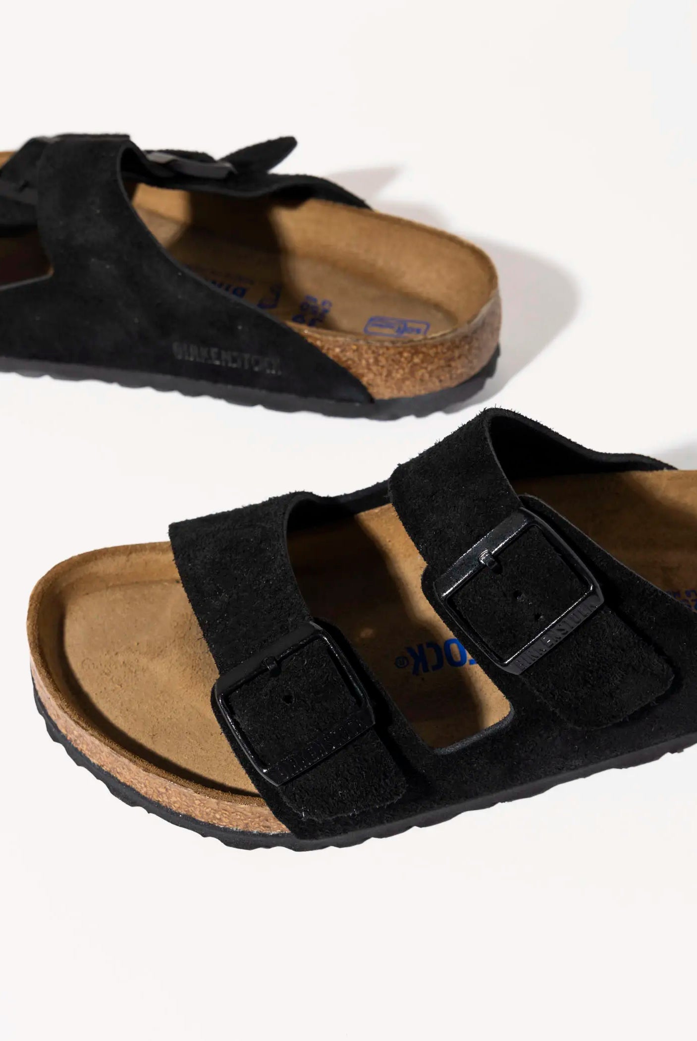 swatch_black suede arizona sandal flat sandals
