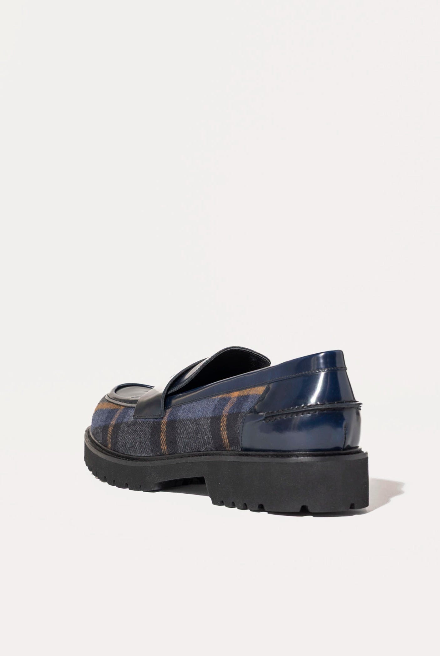 swatch_Navy Leather classic penny loafer