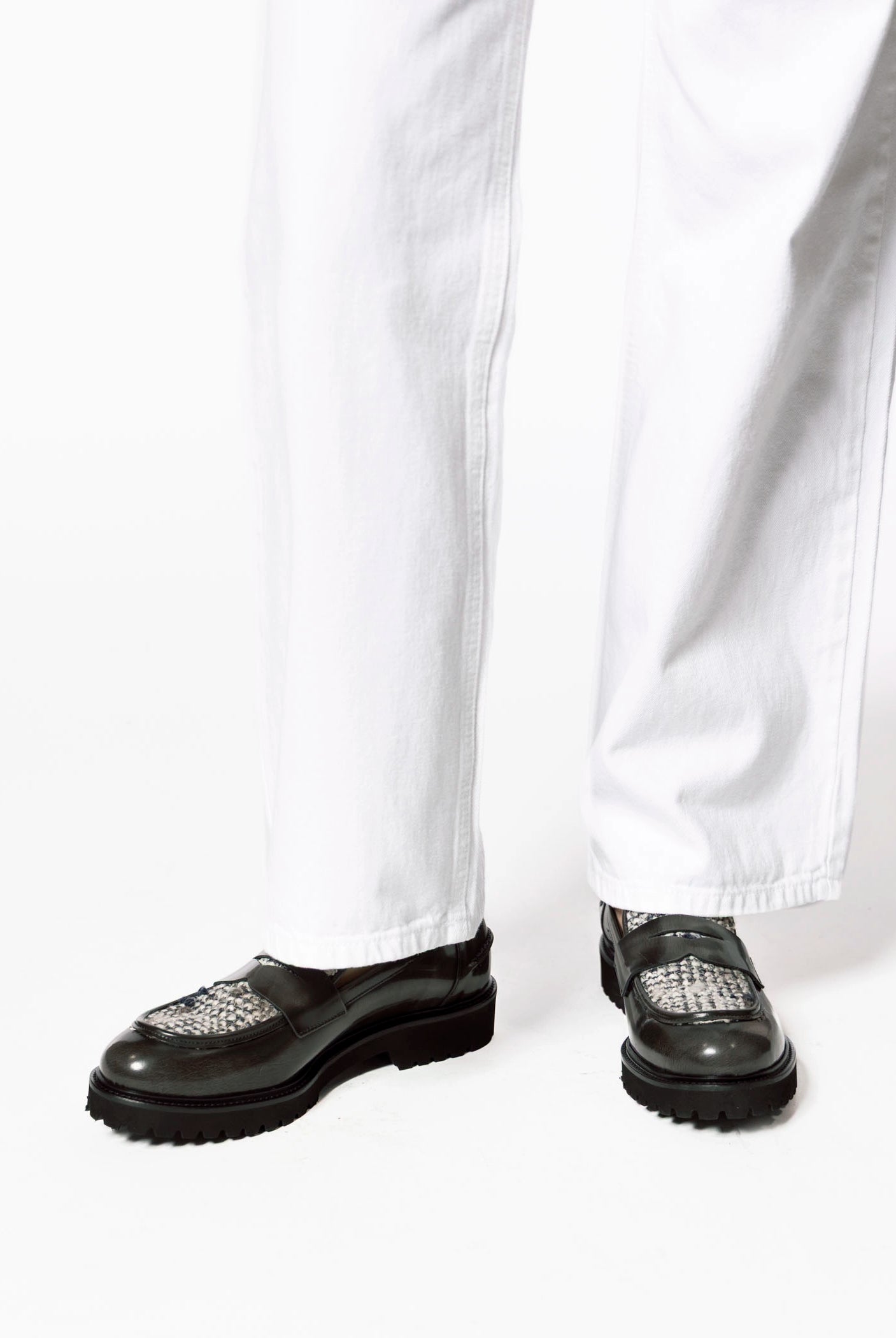 swatch_Grey Leather classic penny loafer