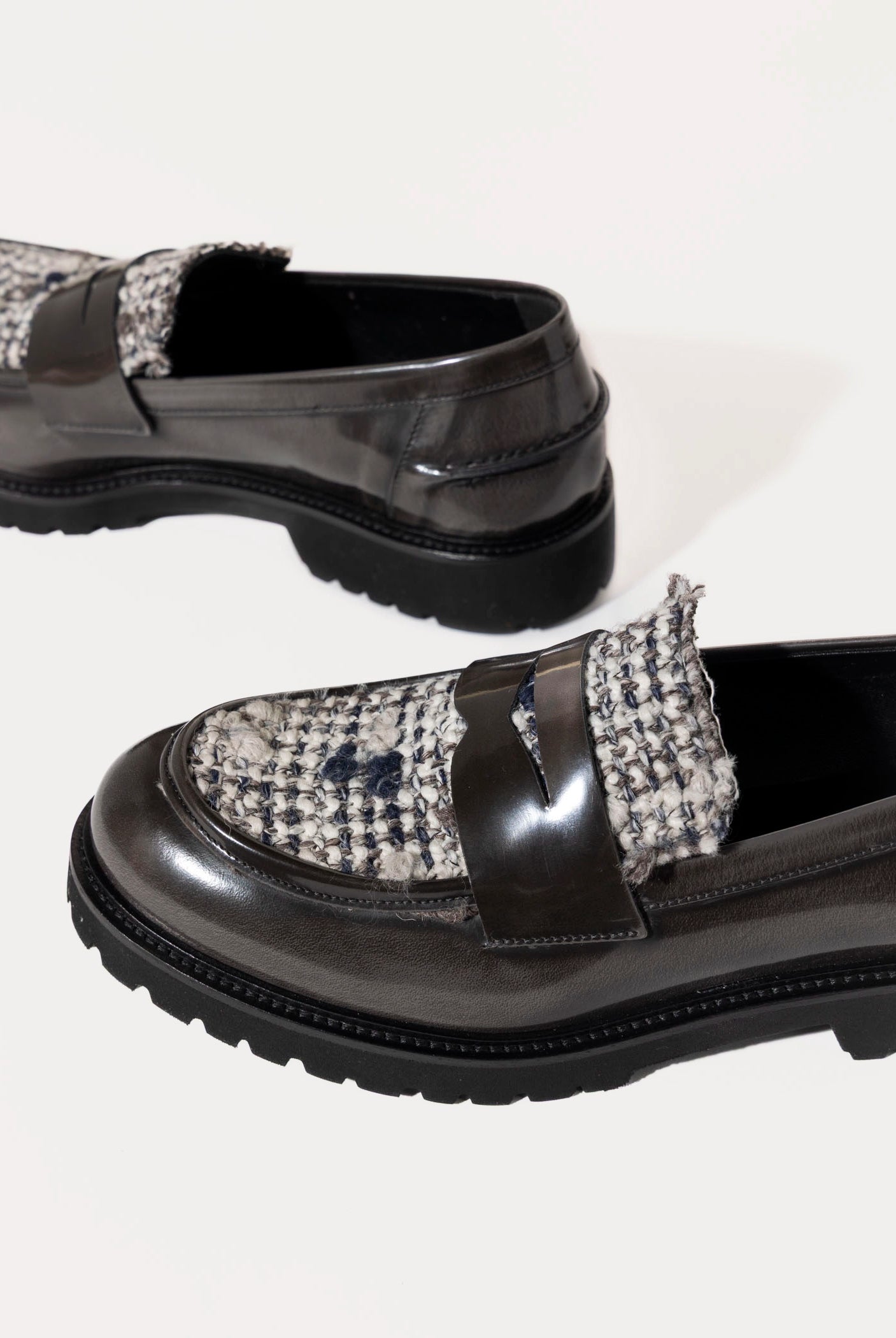 swatch_Grey Leather classic penny loafer