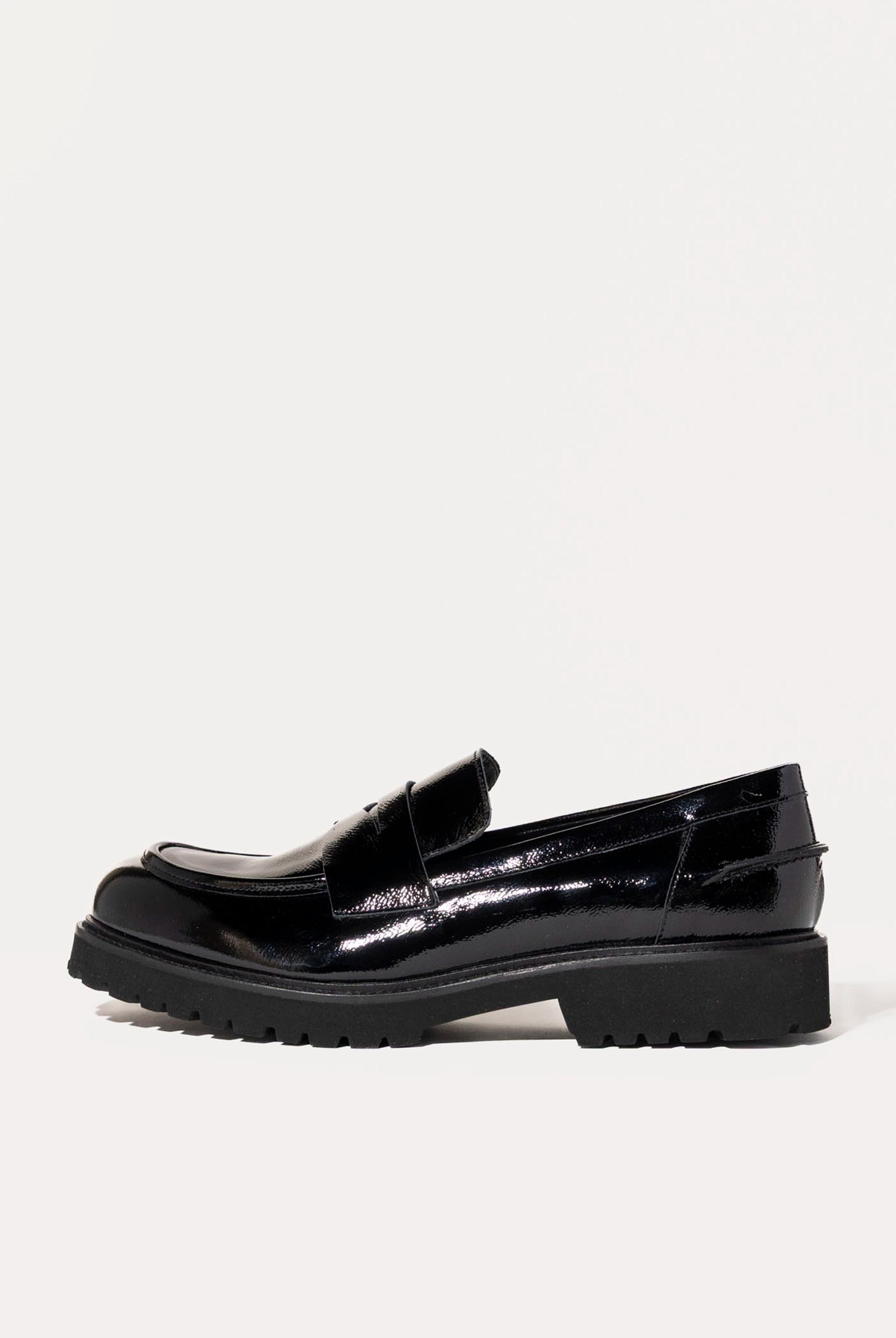swatch_Black Patent classic penny loafer