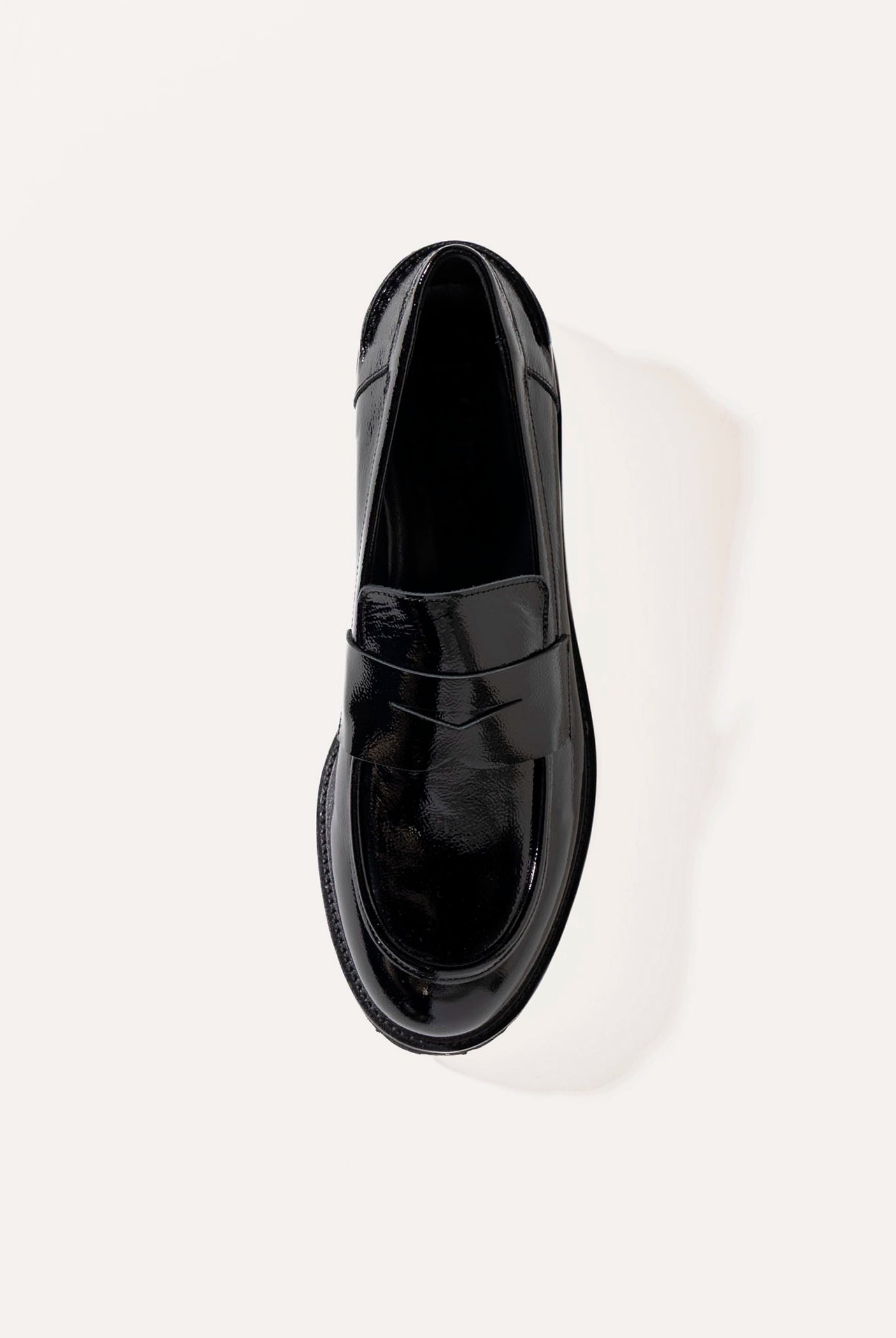 swatch_Black Patent classic penny loafer